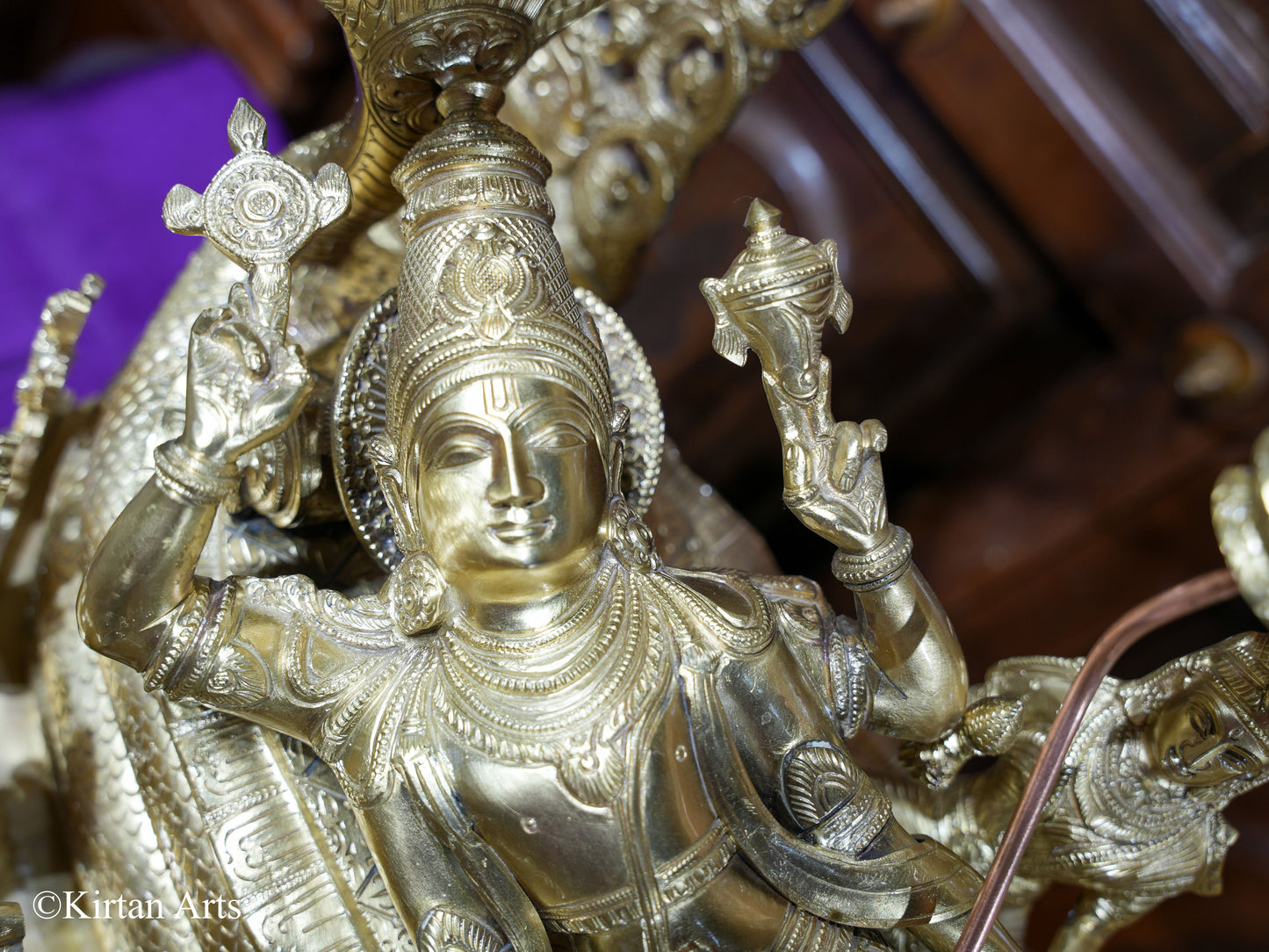 Lord Vishnu Bronze Statue