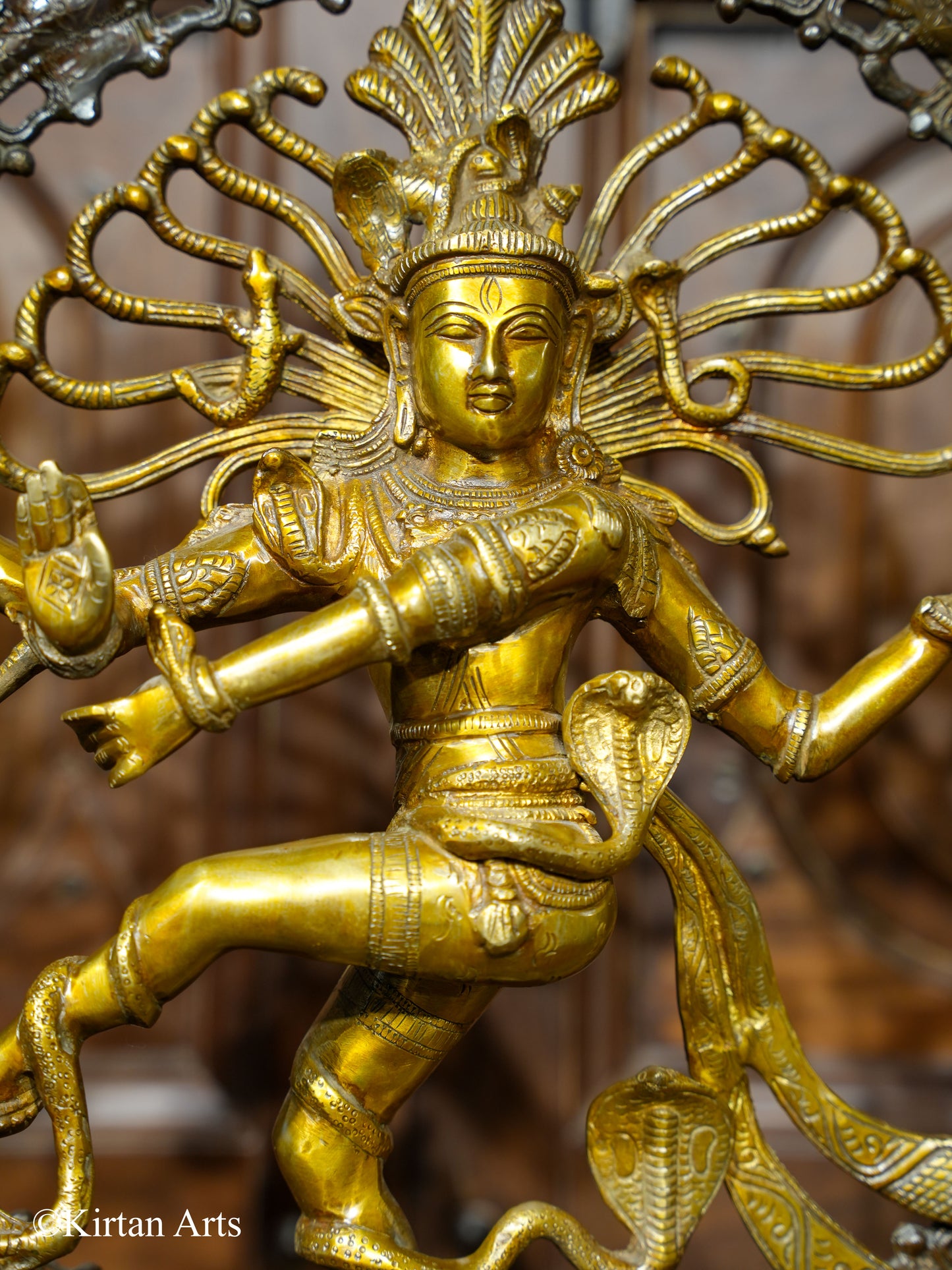 Brass Nataraj Idol Dual Tone Finish 26"