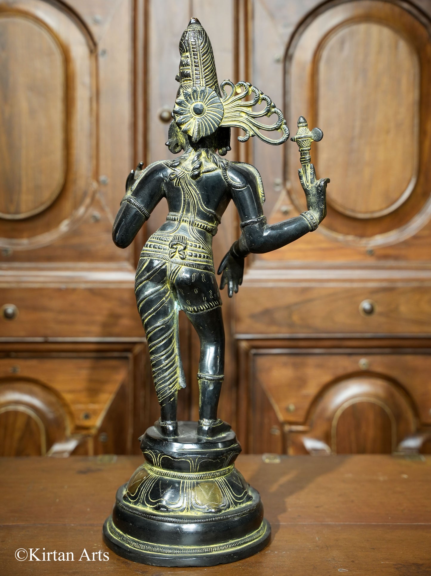 Brass Ardhanarishvara Antique Finish 19"