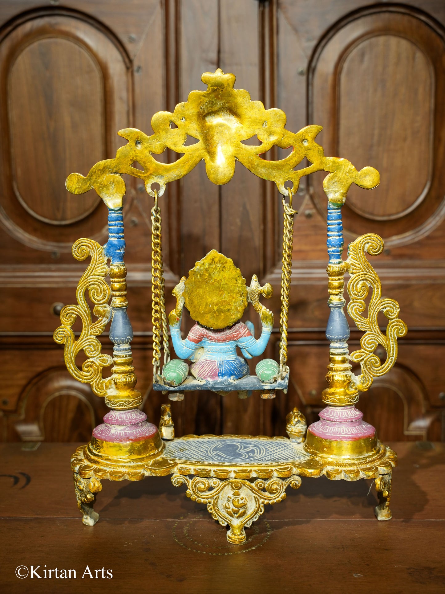 Brass Lord Ganesh Jhoola 18"