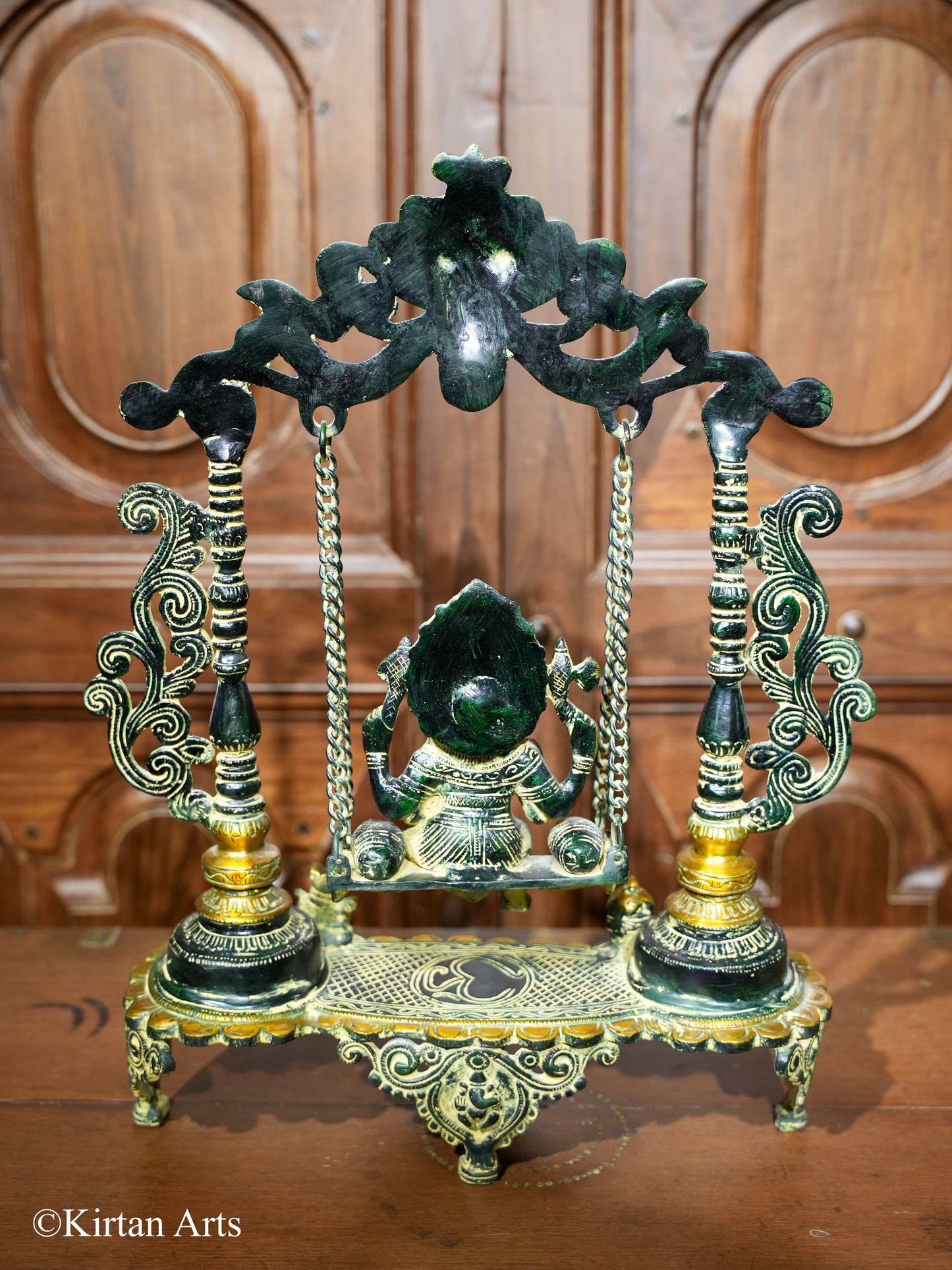 Brass Lord Ganesh Jhula 18"