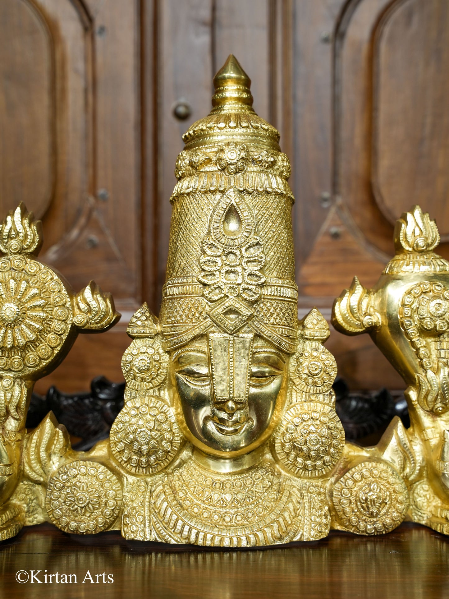 Brass Tirupati Balaji (Venkateshwara) Bust 20"