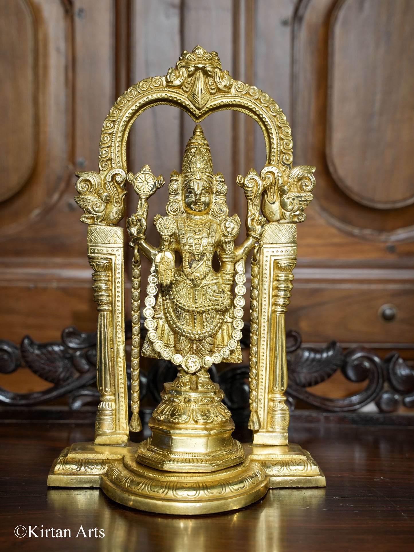 Brass Tirupati Balaji Idol 14"
