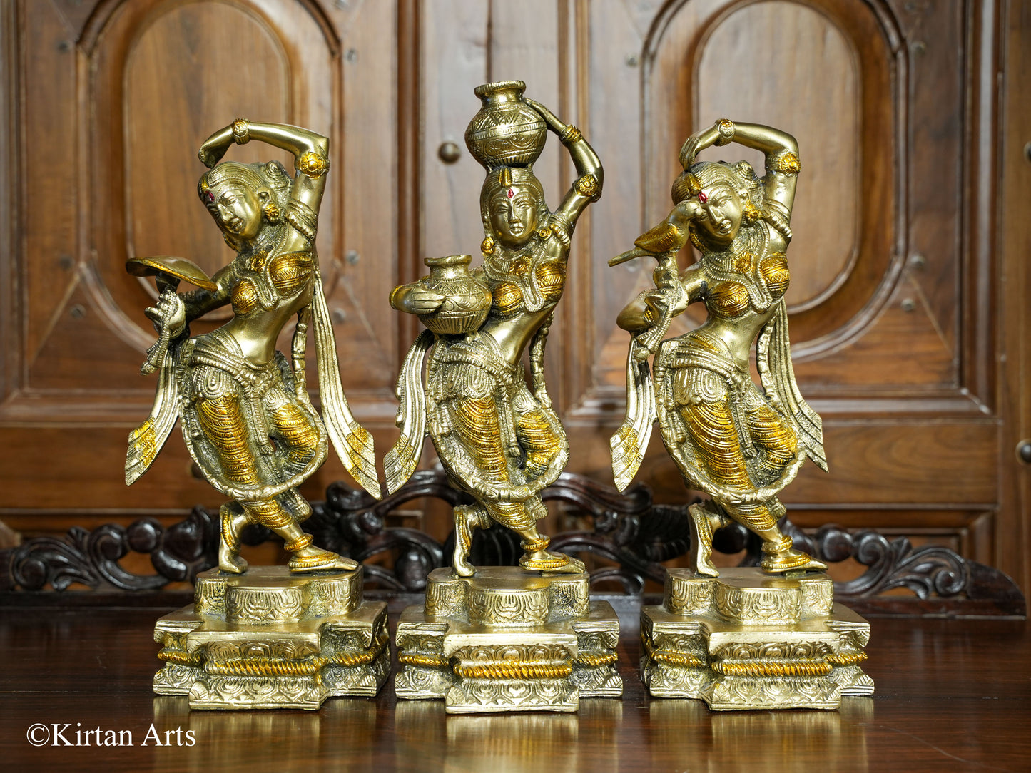 Brass Lady Decor Set