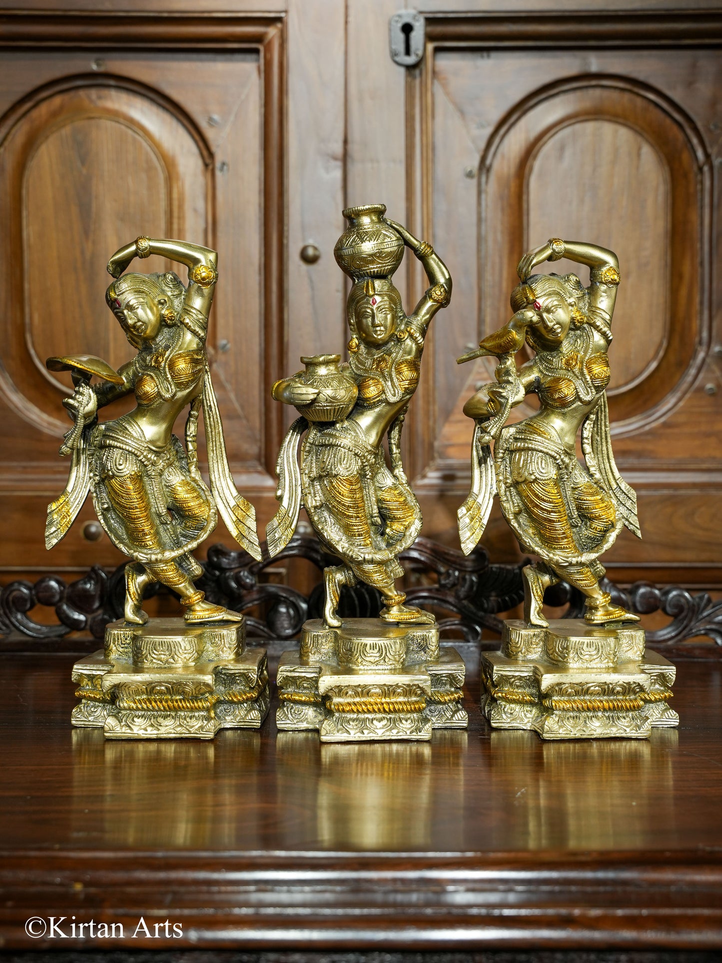 Brass Lady Decor Set