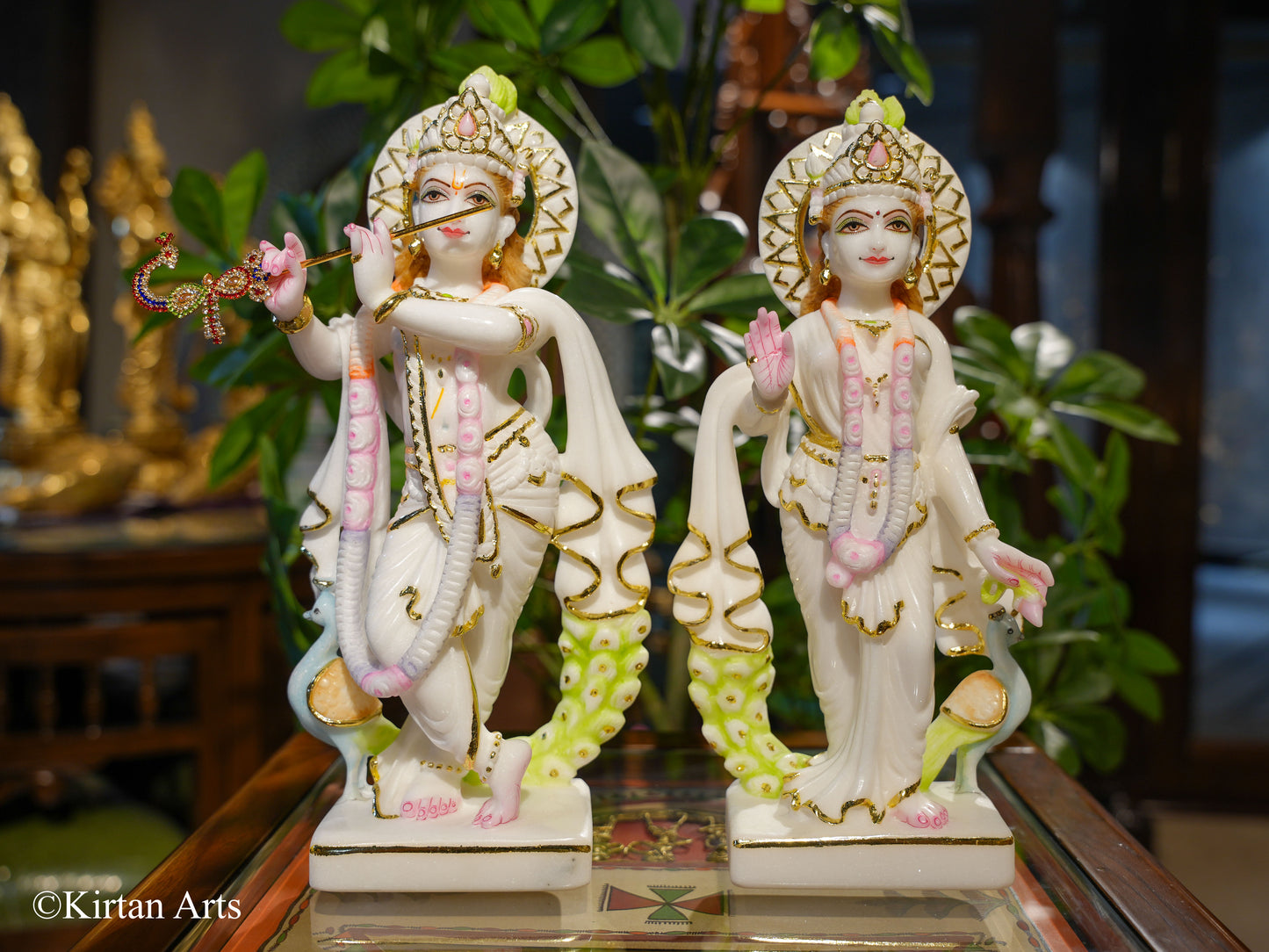 Marble RadhaKrishna 12"
