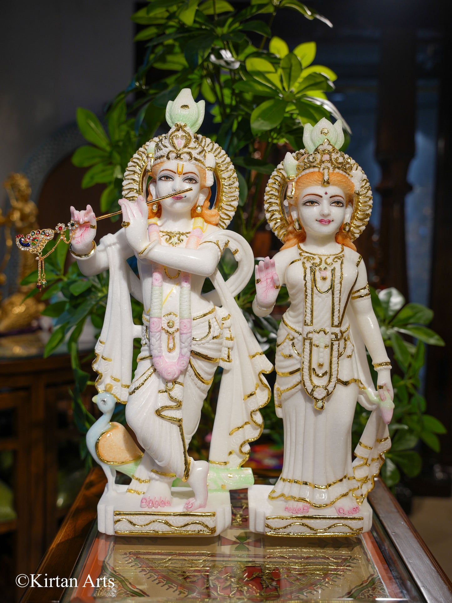 Marble RadhaKrishna 18"
