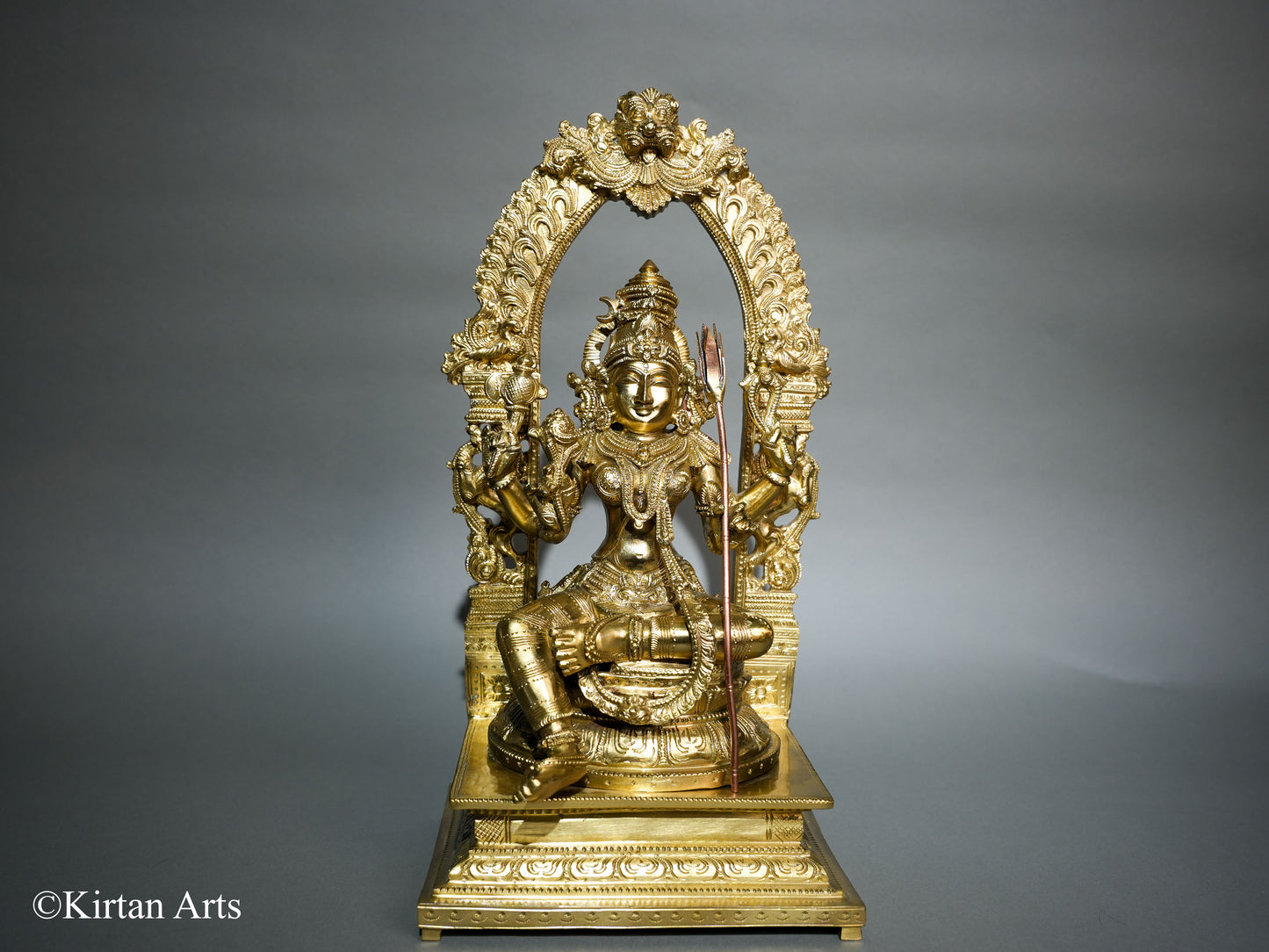 Bronze Lalitha Devi Sculpture 17"