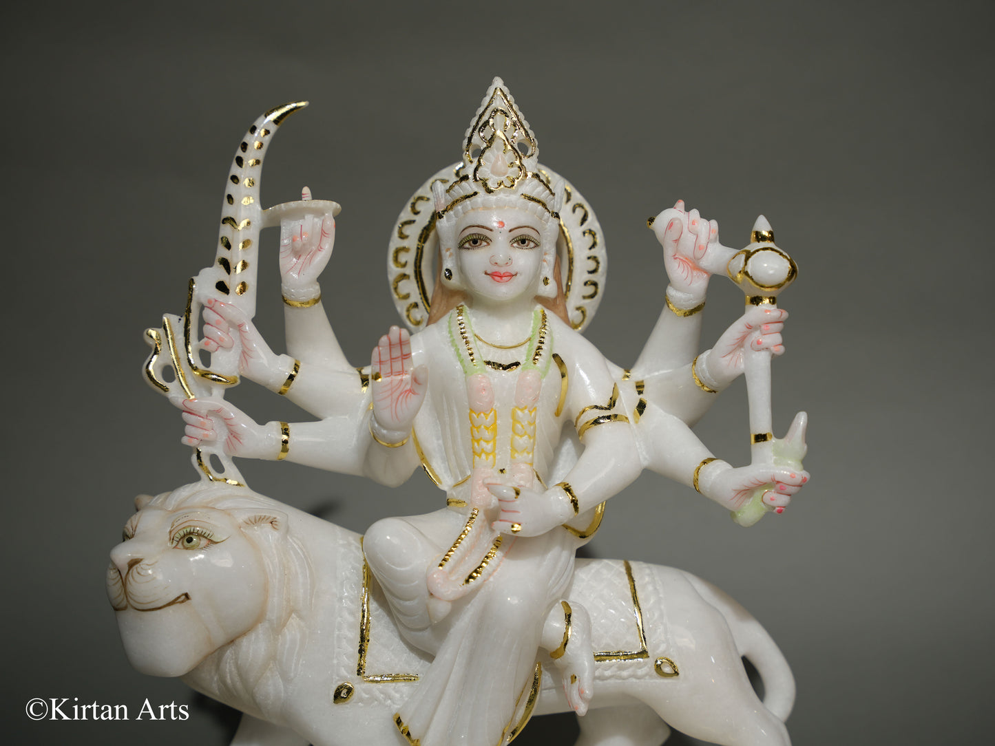 Marble Durga Maa 12"