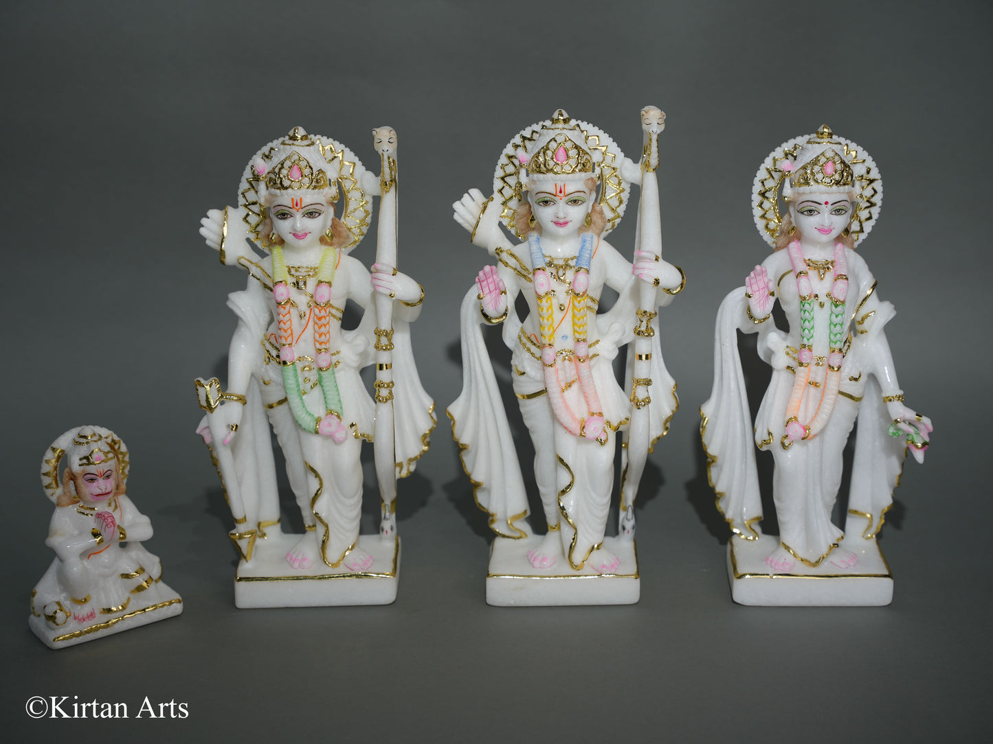 Marble Ram Darbar Set (4Pcs) 12"