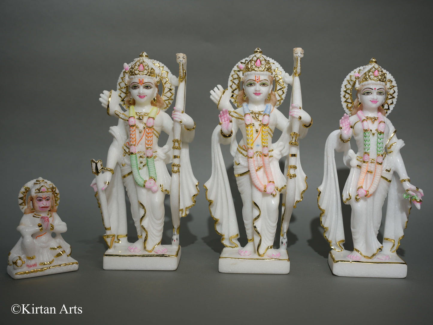 Marble Ram Darbar Set (4Pcs) 12"