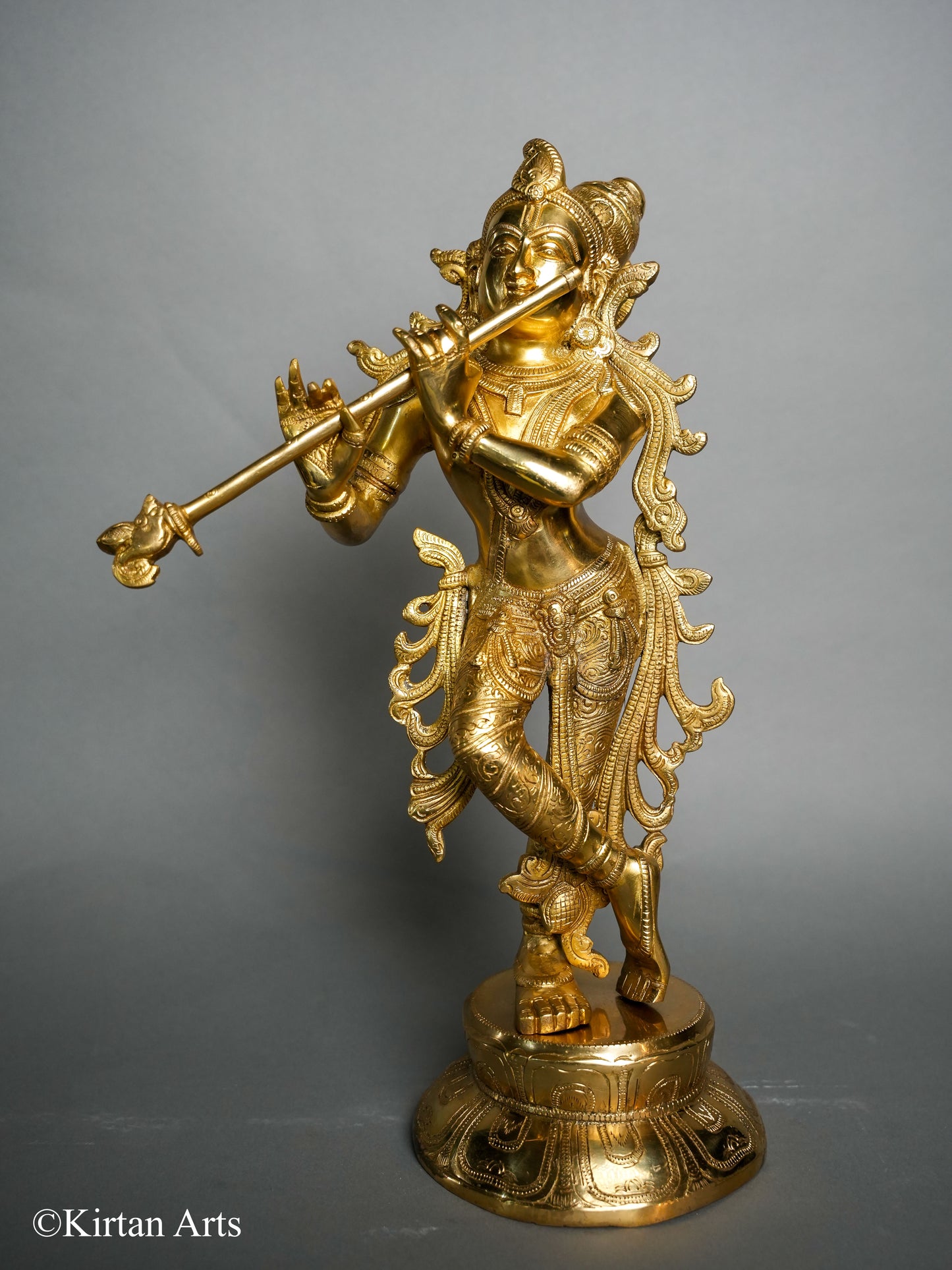 Brass Krishna SouthIndian Style 17"