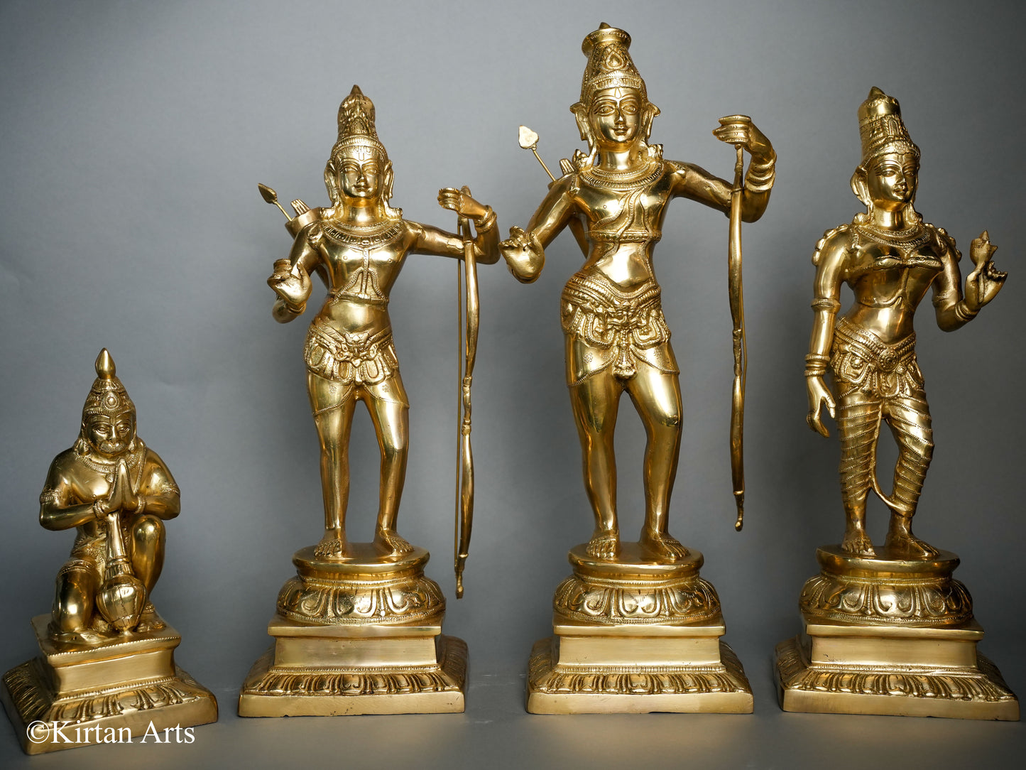 Brass Ram Darbar Set 23" (4Pc Set)