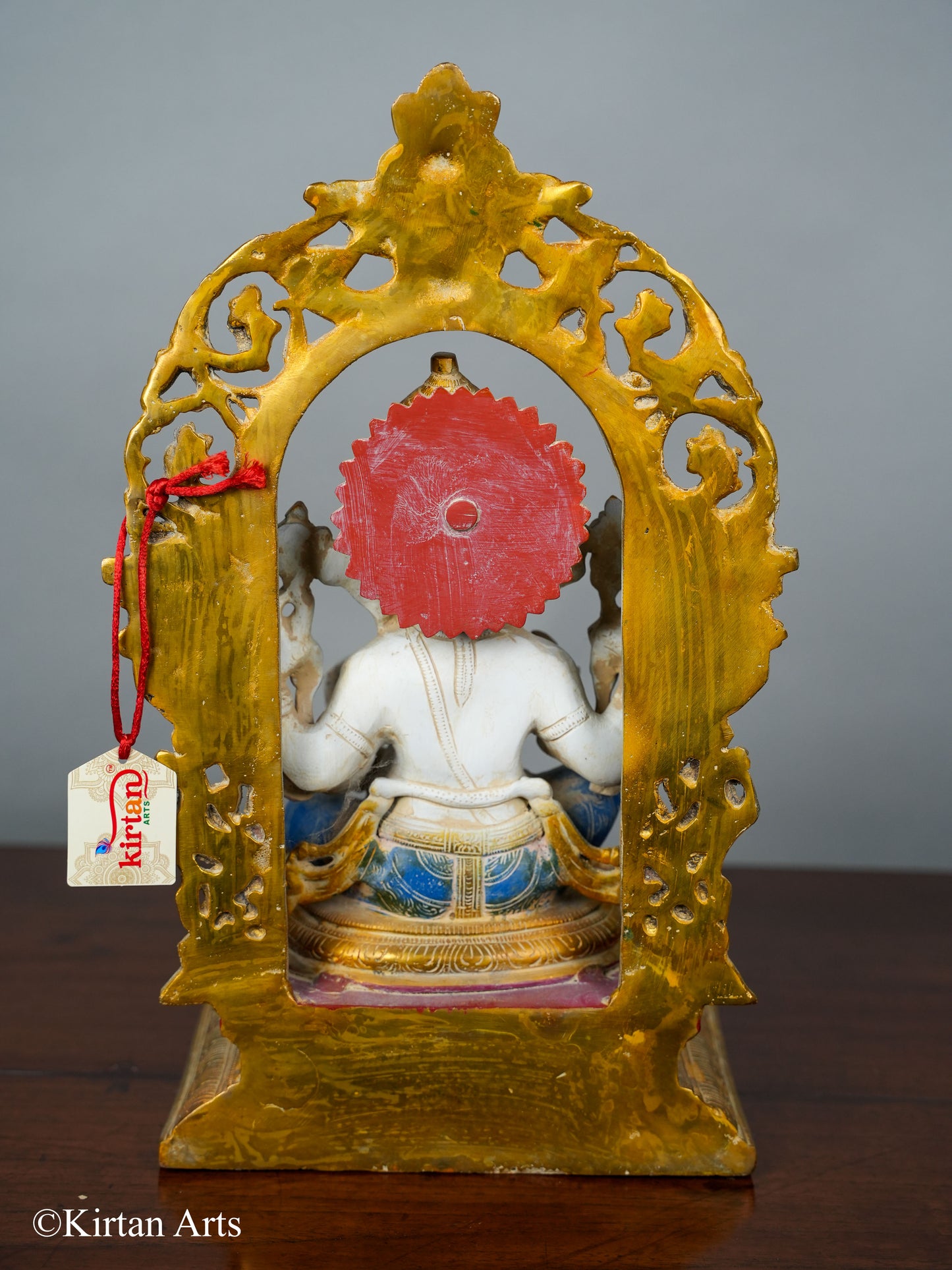 Brass Ganesha with Prabhavali 15.5"