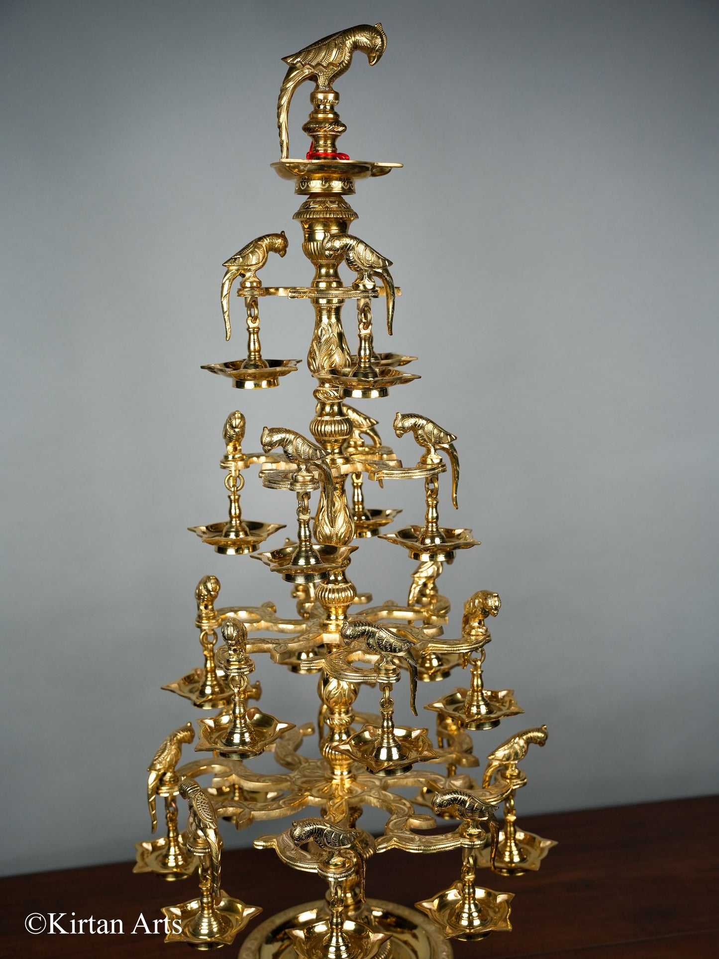 Bronze Ashtothara (108 Wick) Lamp 36"