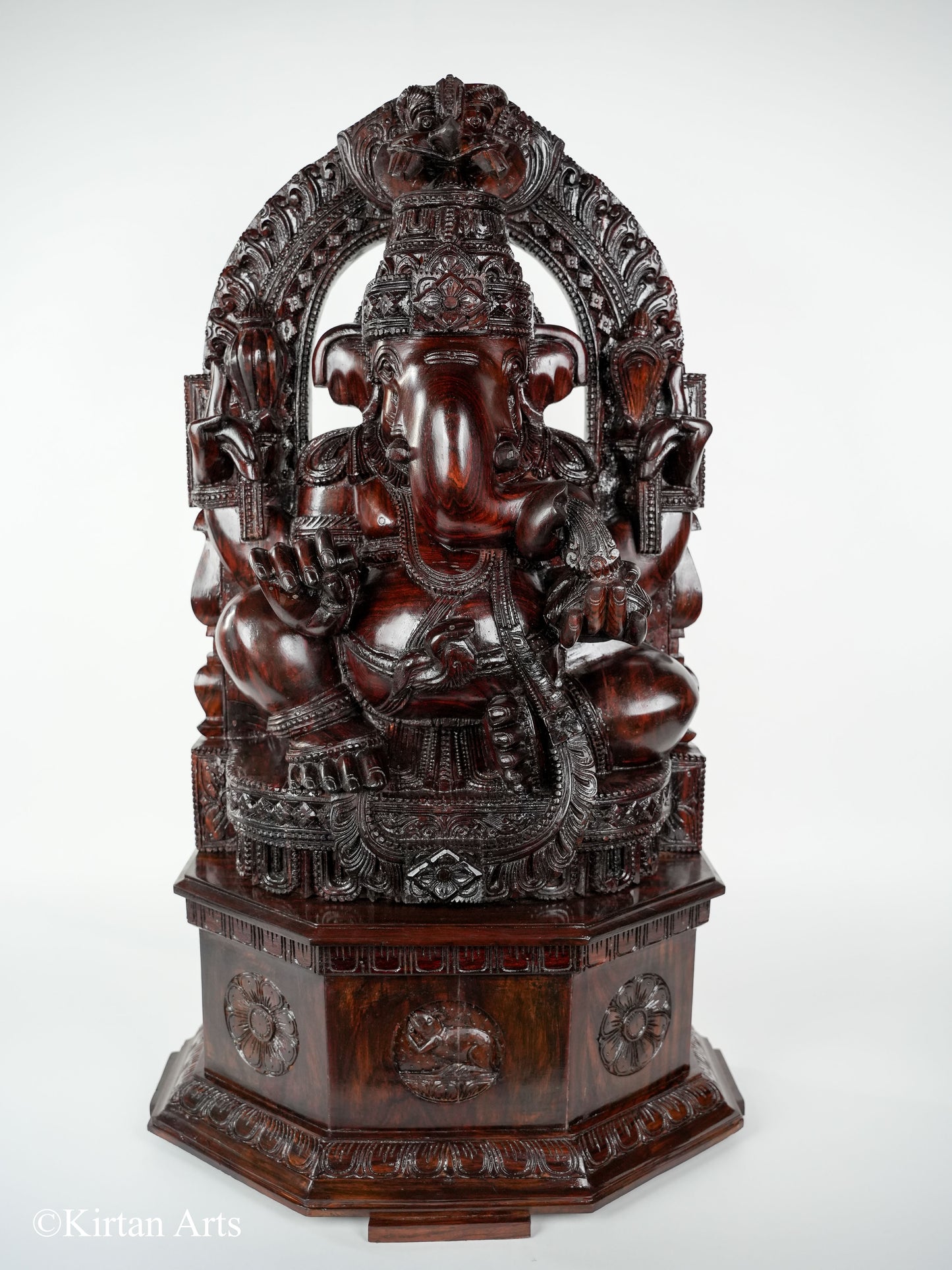 Lord Ganesha in Rosewood 34"