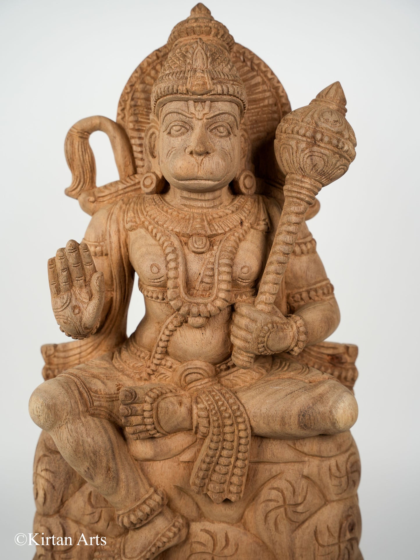 Lord Hanuman Wood Carved 24"