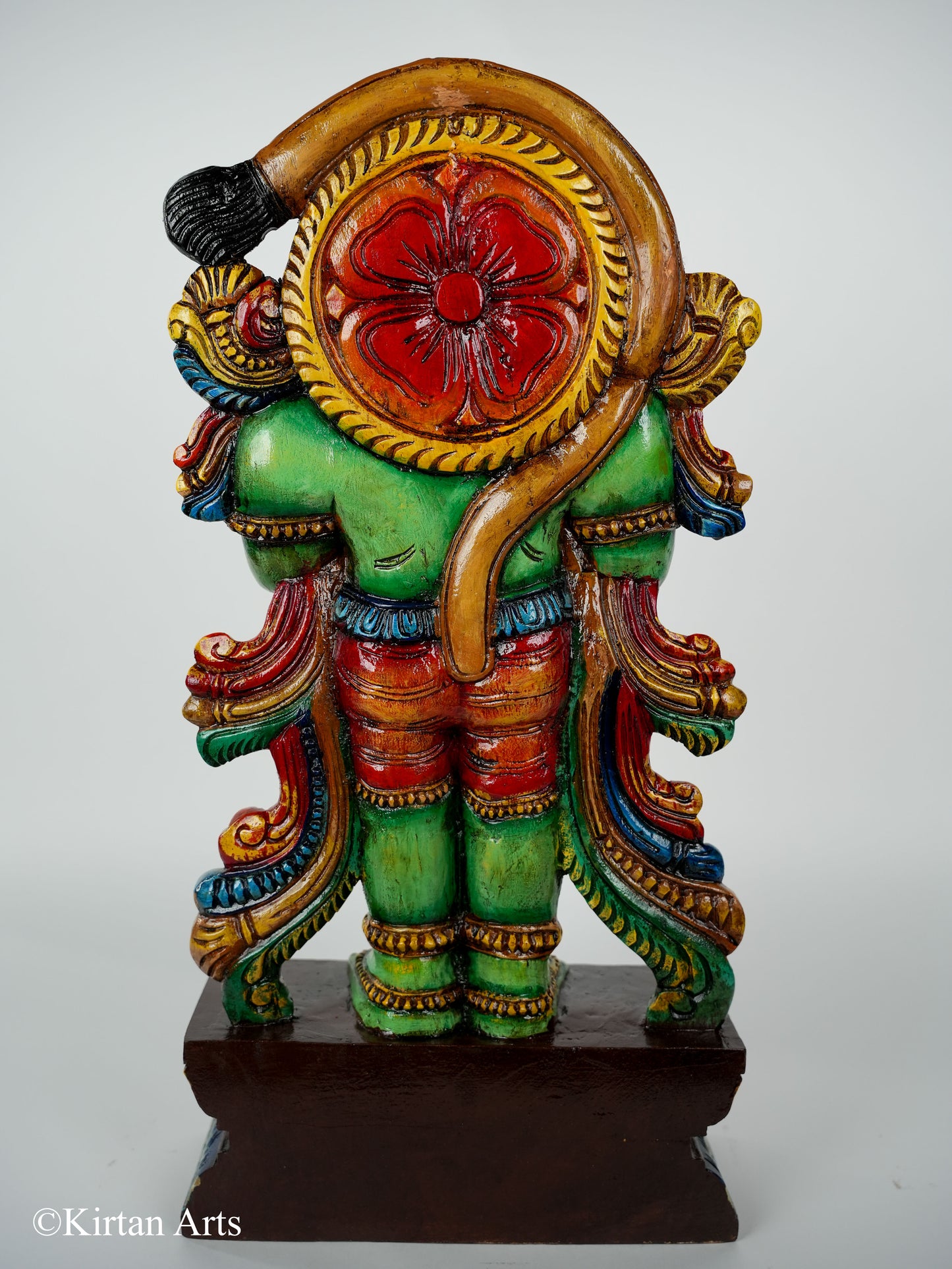 Lord Hanuman Wood Carved 24" Painted