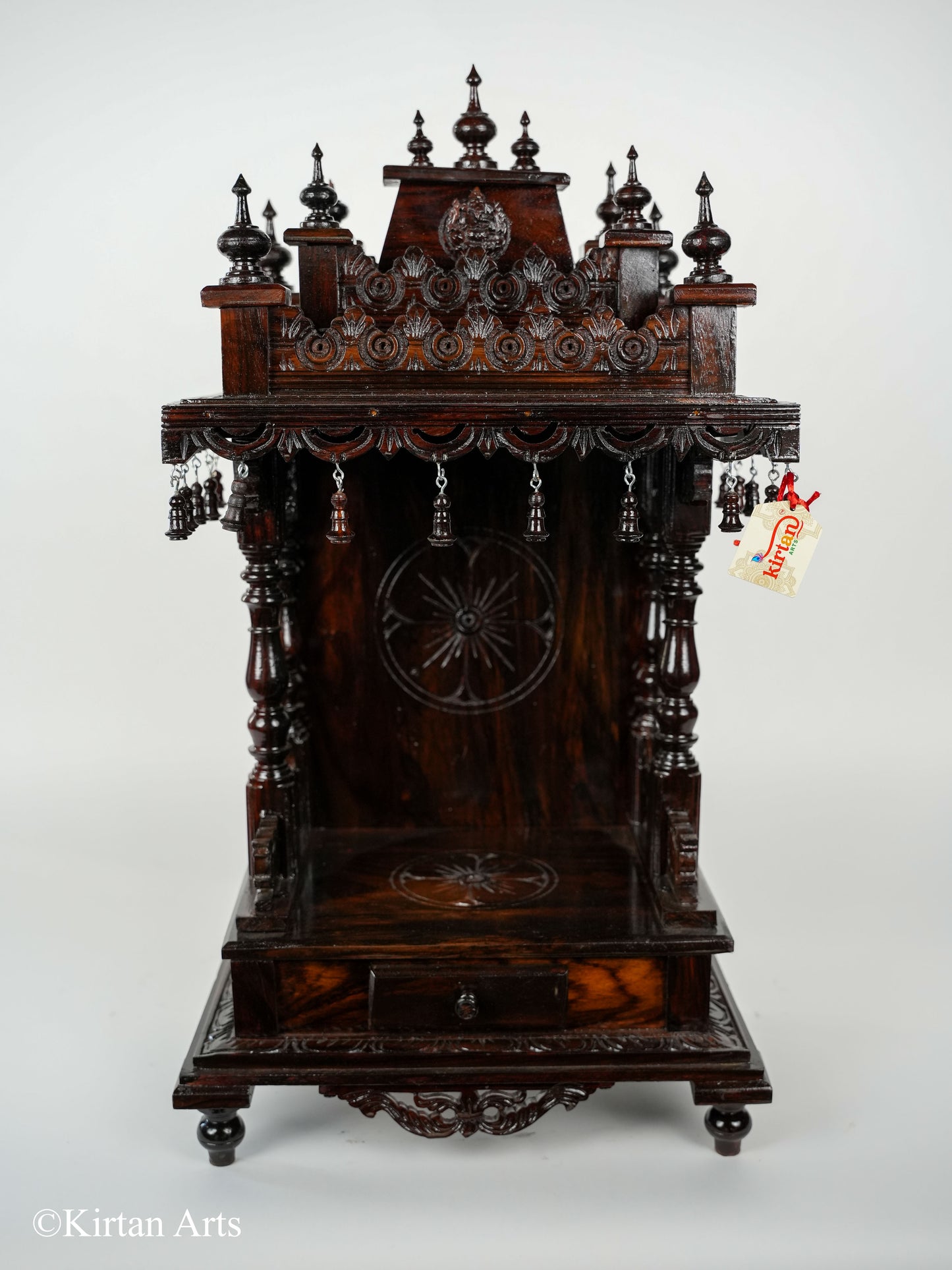 Rosewood Mandir Carved 25"