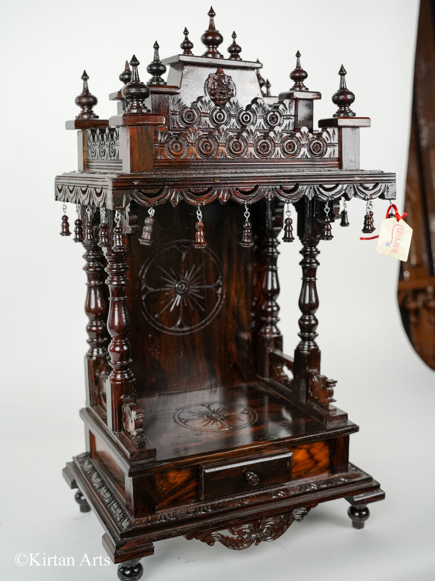 Rosewood Mandir Carved 25"