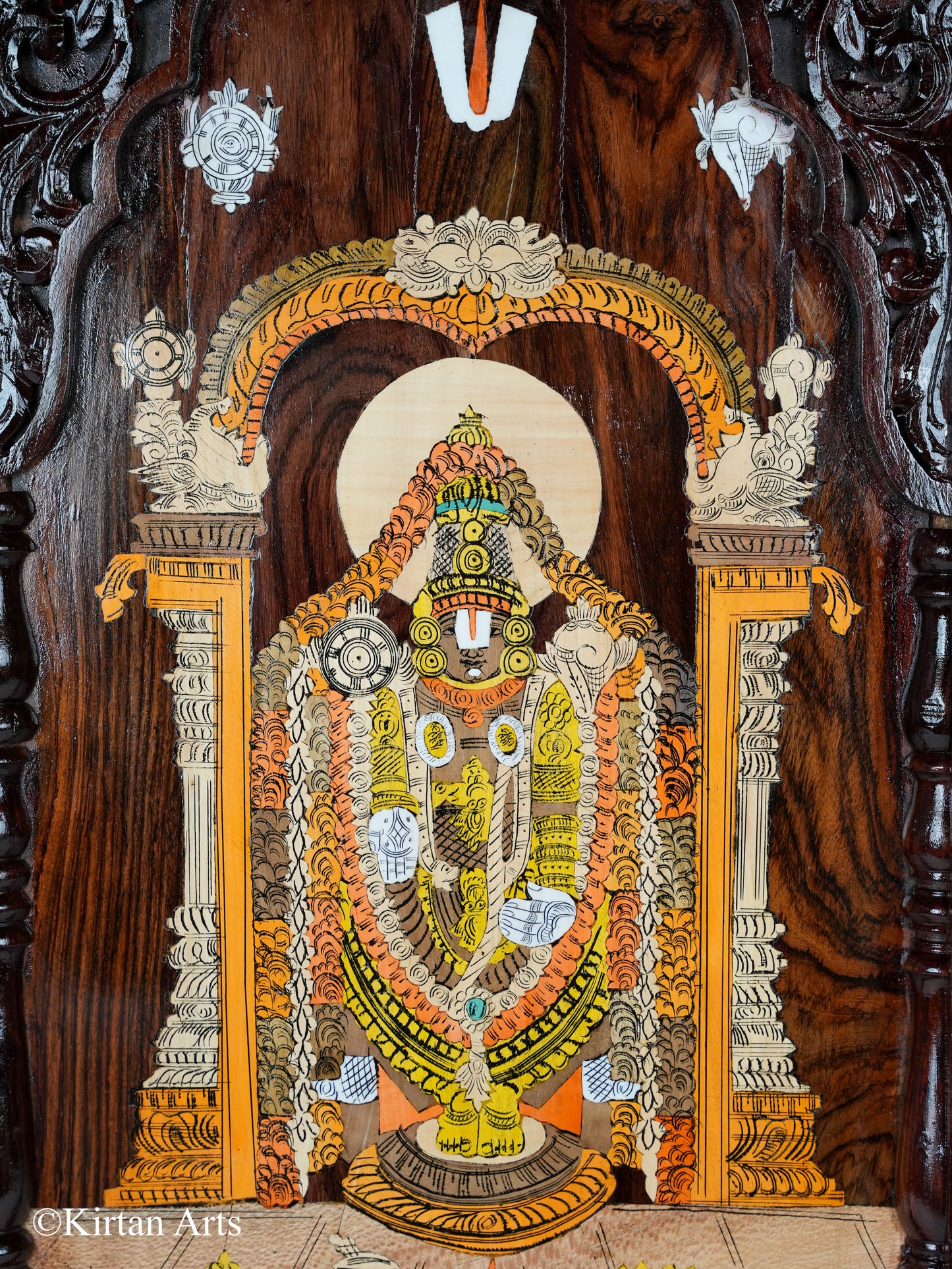 Rosewood Tirupati Balaji Frame 30"