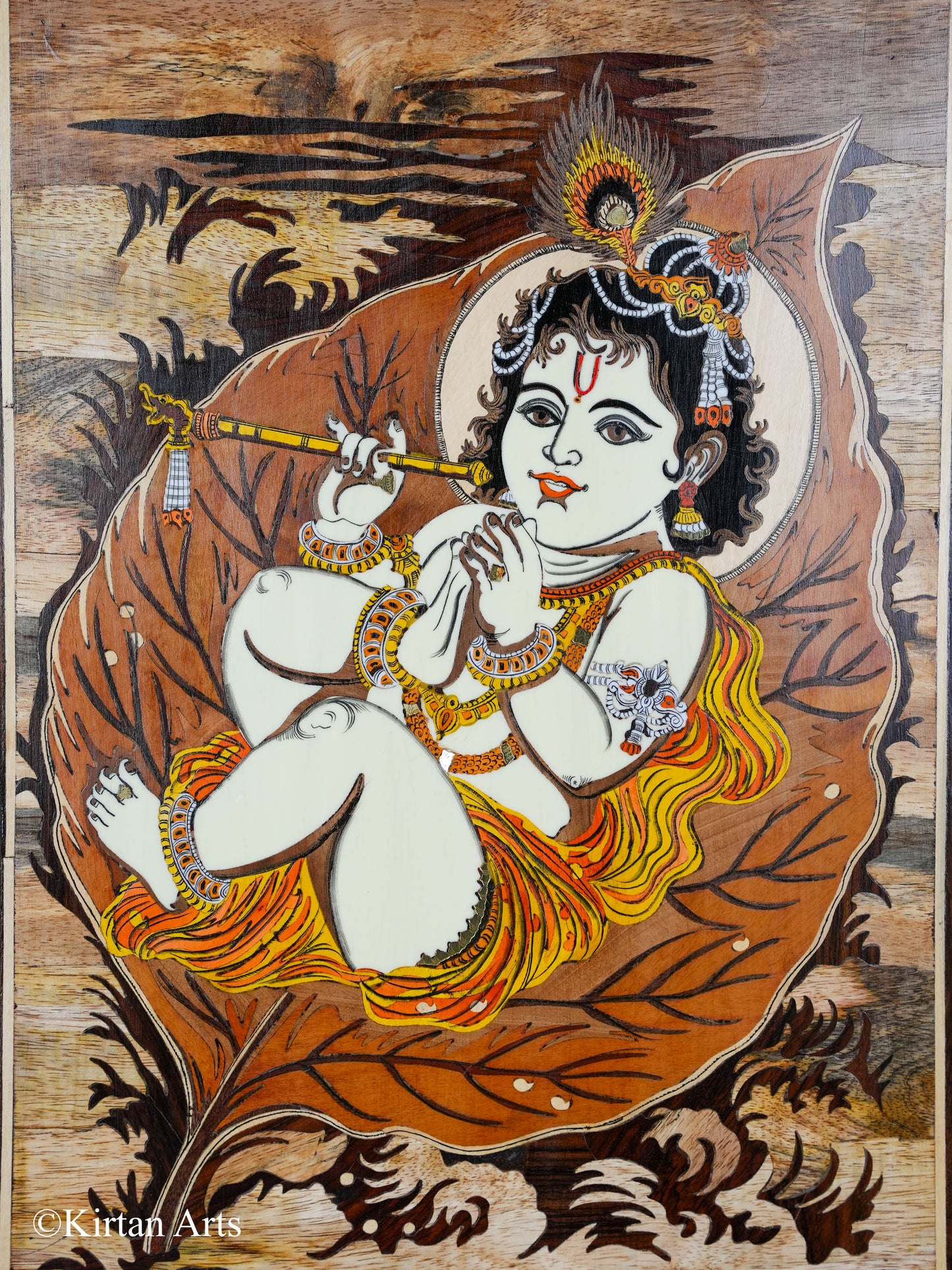 Rosewood Lord Krishna Frame 24"