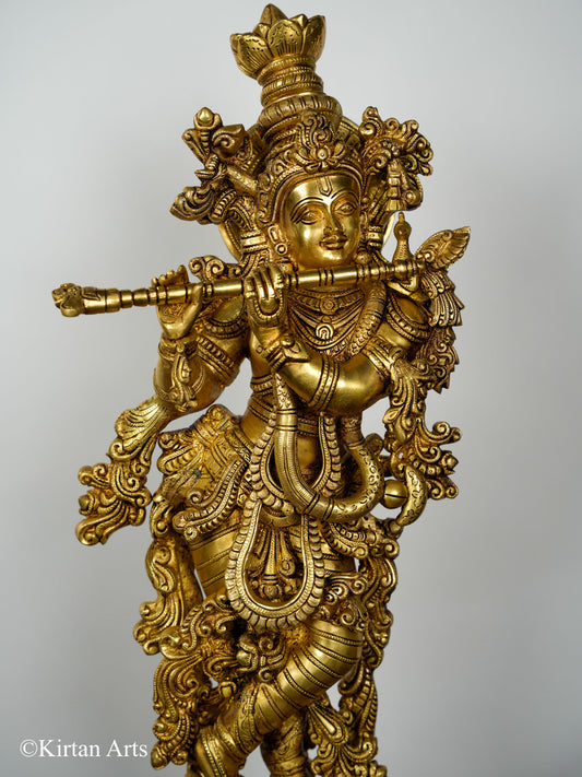 Brass Lord Krishna 29" Super Fine