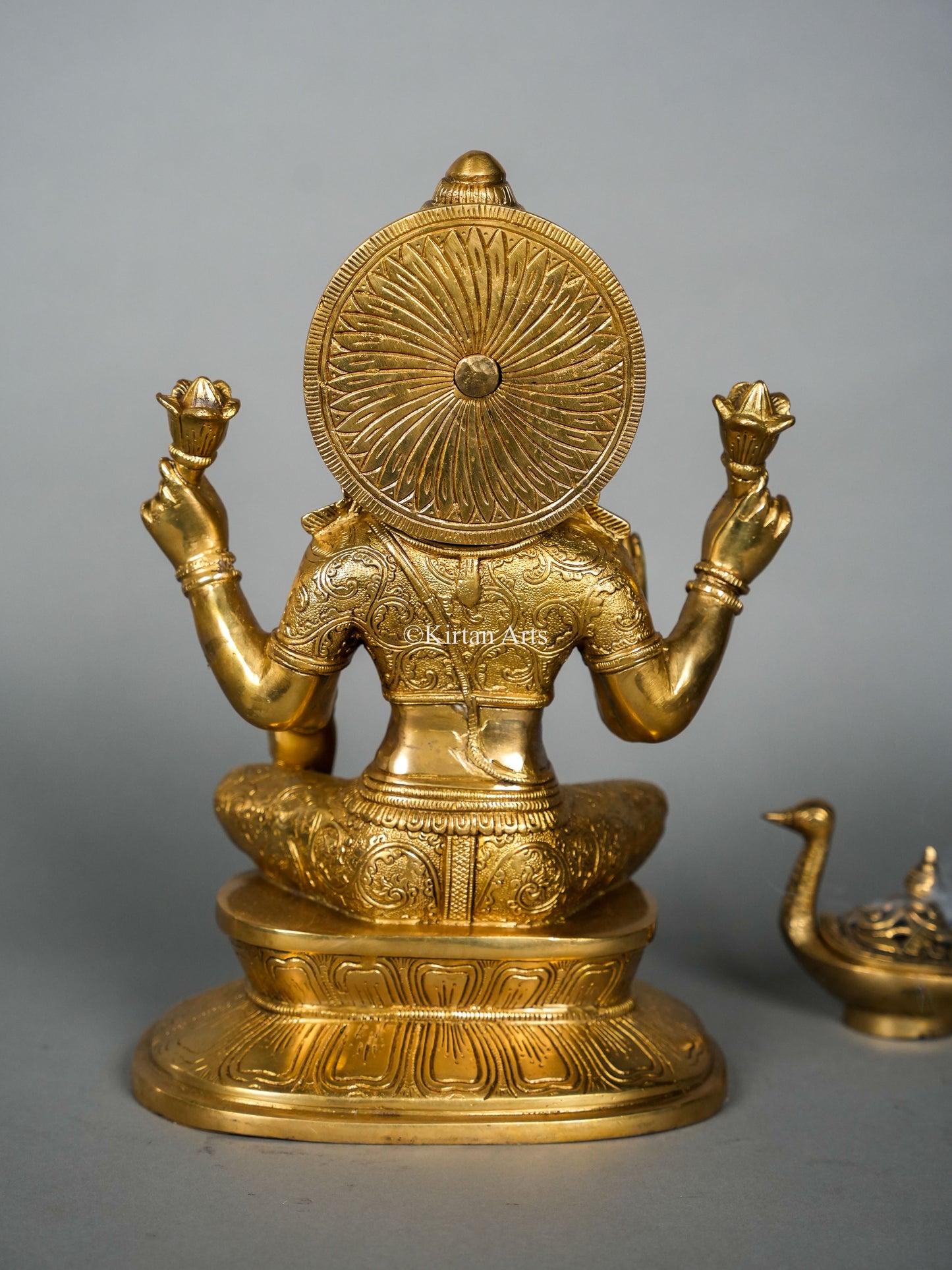 Brass Goddess Lakshmi Idol | 14.5 Inches