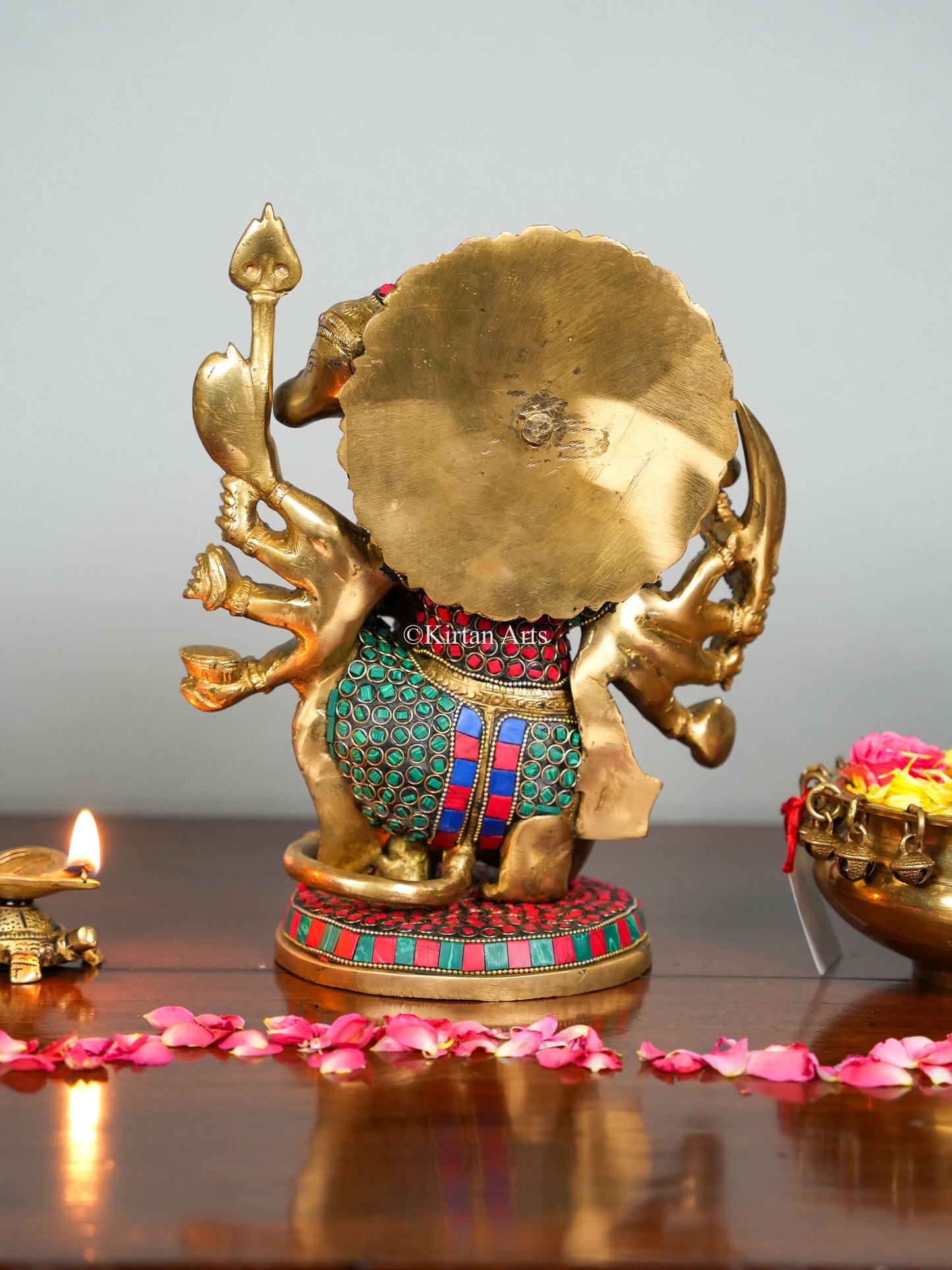 Brass Panchmukh Hanuman 10"