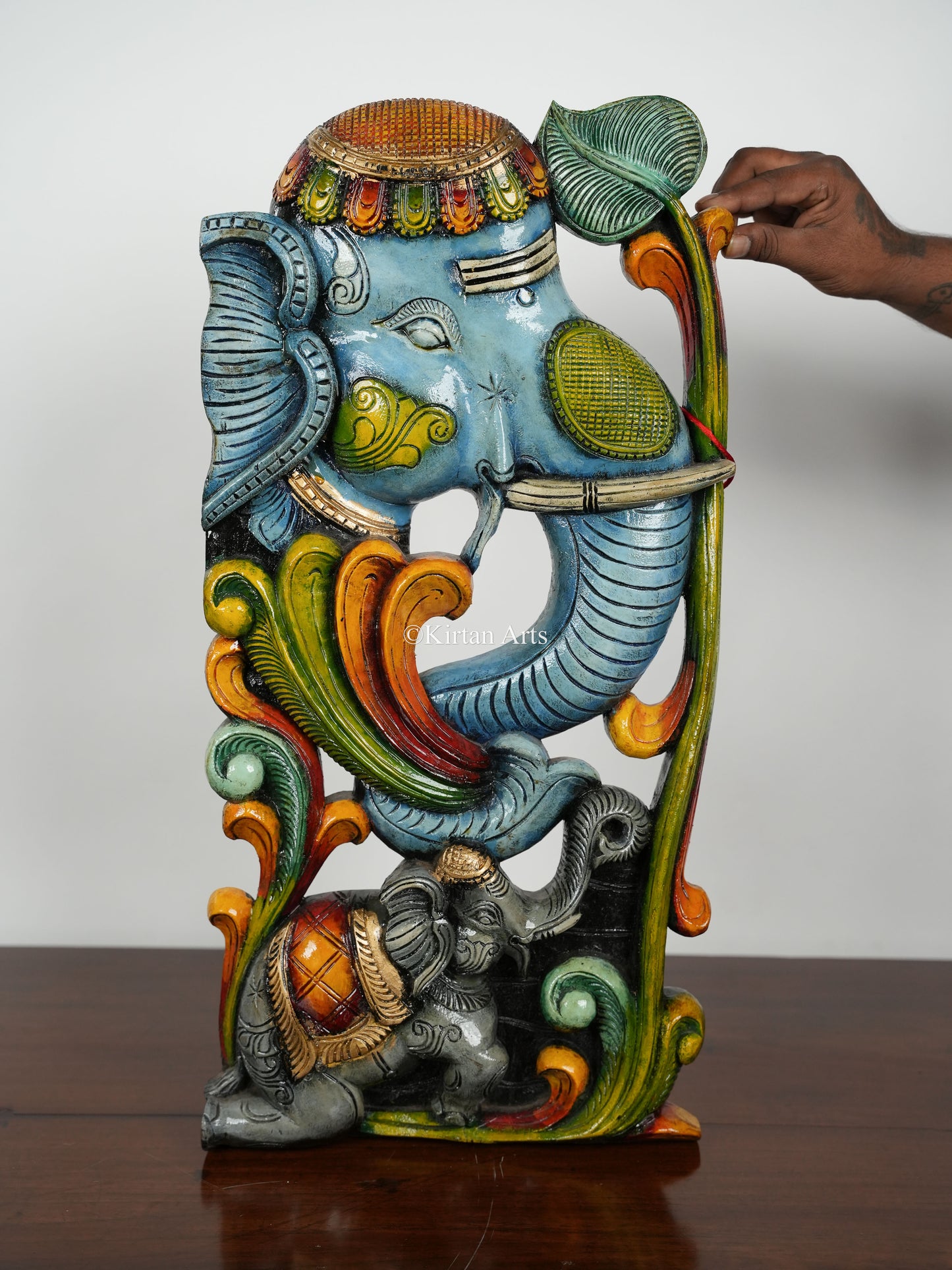 Wooden Elephant Wall Panel | 24" | Painted