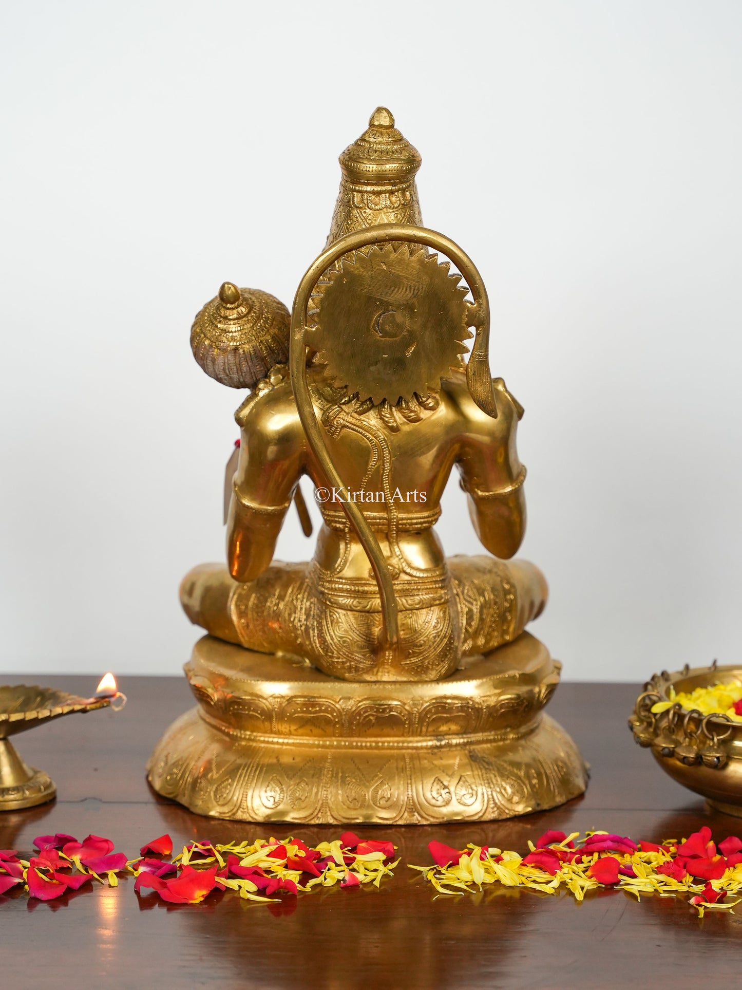 Brass Superfine Hanuman | 16" | Gold Finish