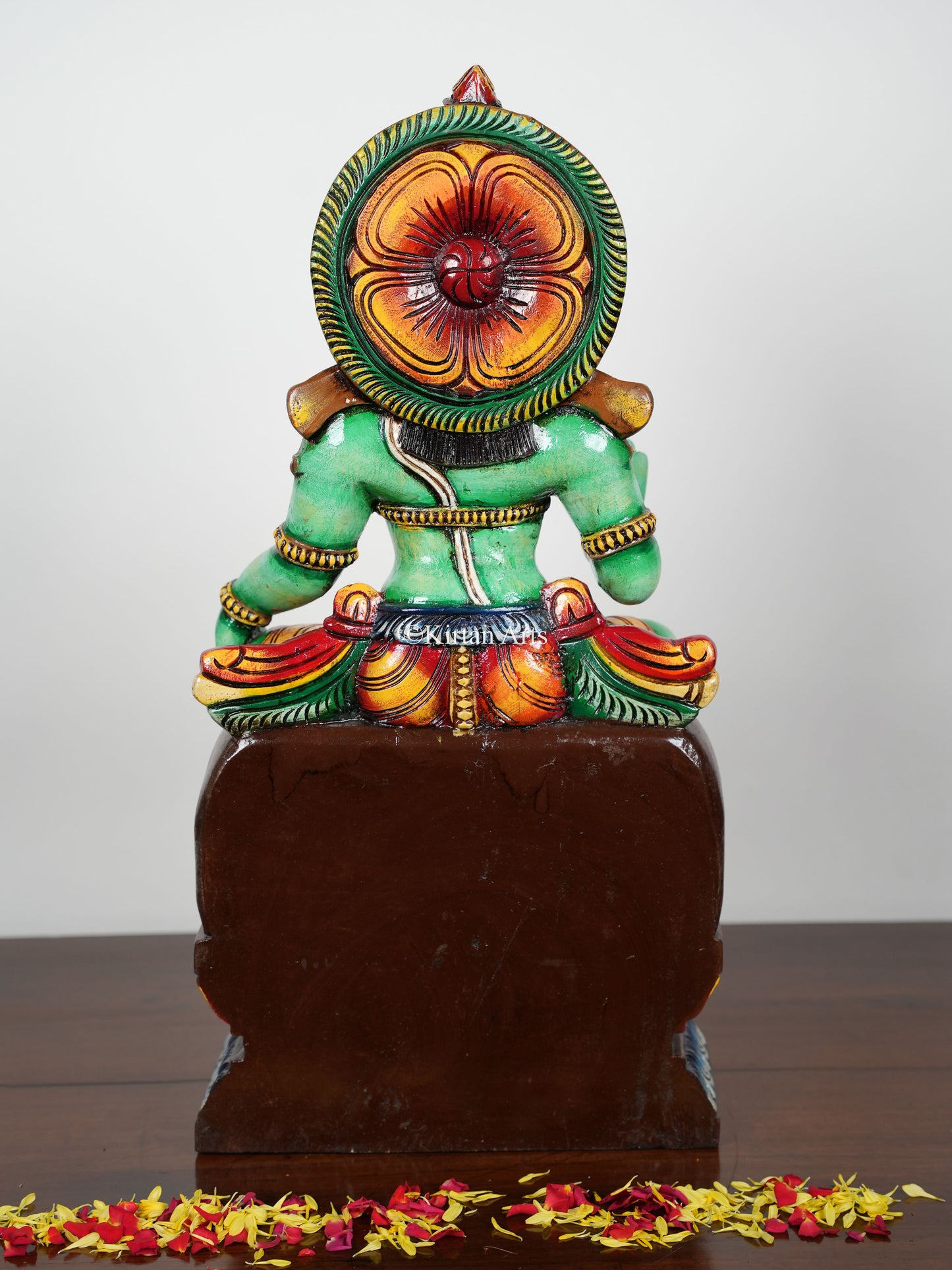 24" Lord Hanuman | Abhaya Mudra | Wood Carved | Painted