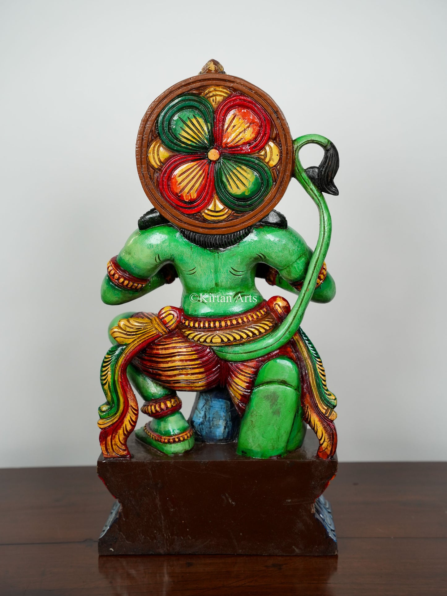 24" Lord Hanuman | Ram Sita | Wood Carved | Painted