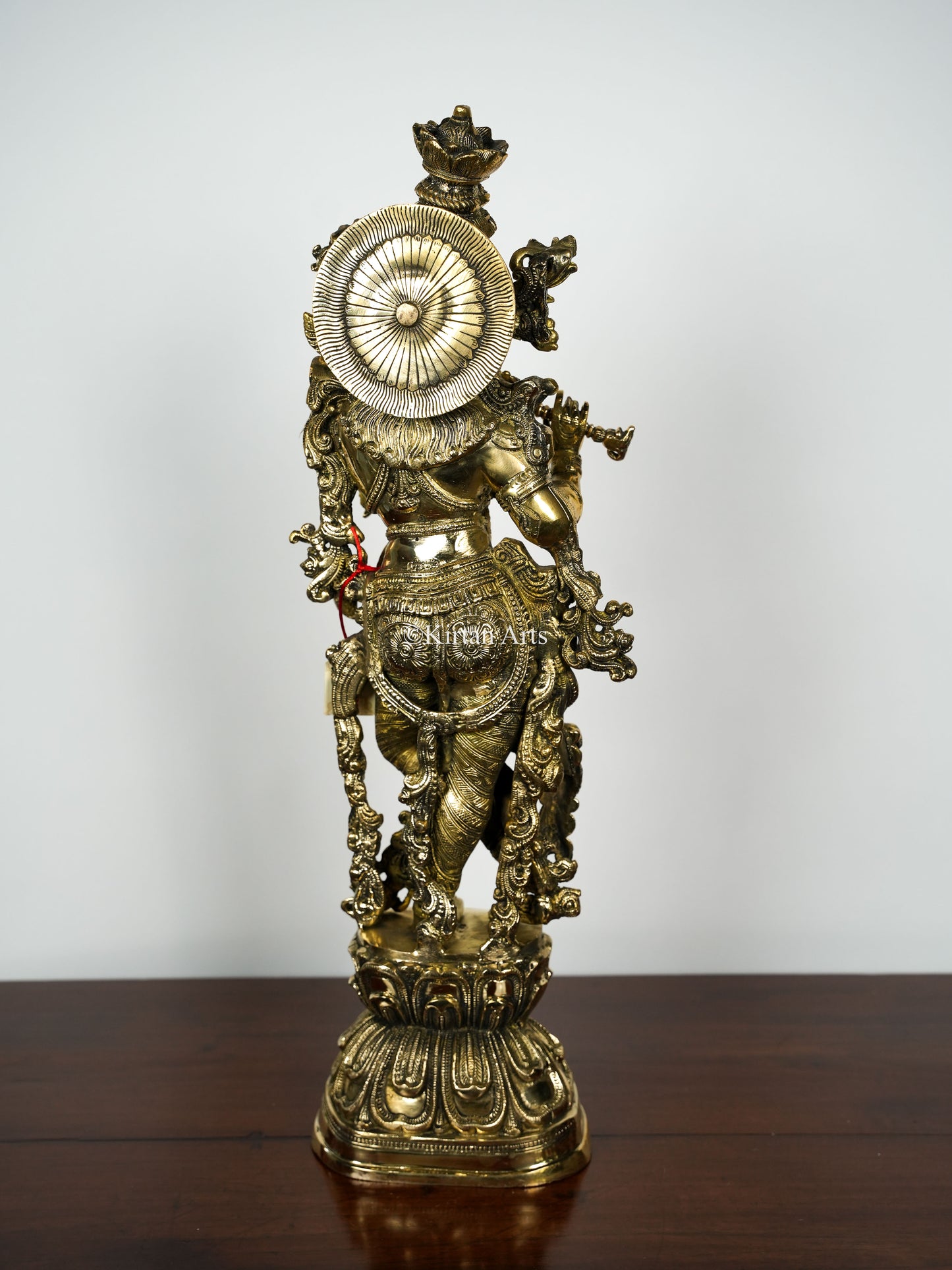 Brass Lord Krishna with Flute | 30" | Antique Brass Finish