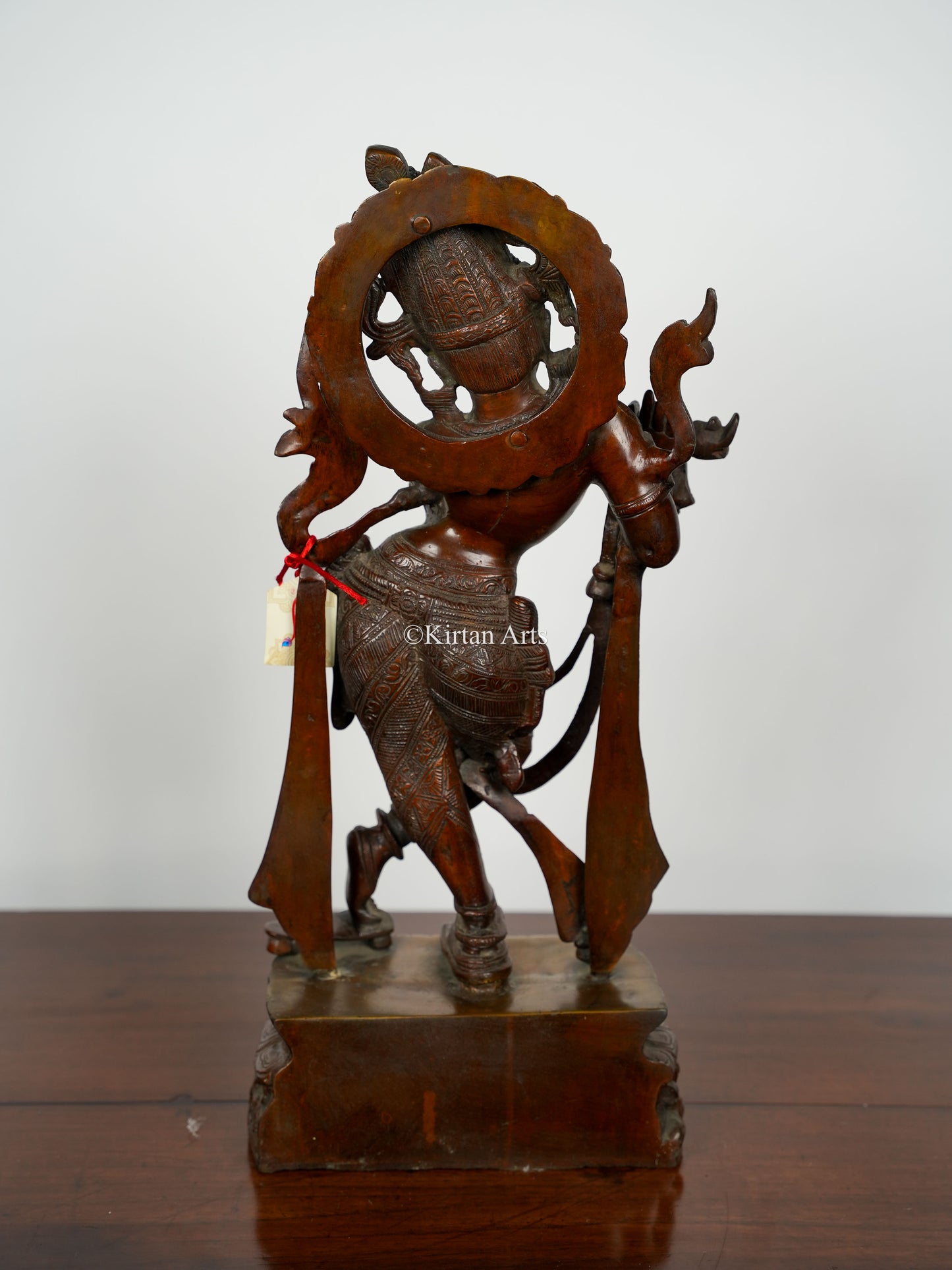 Pure Brass Lord Krishna | Antique Brown Finish | 22"