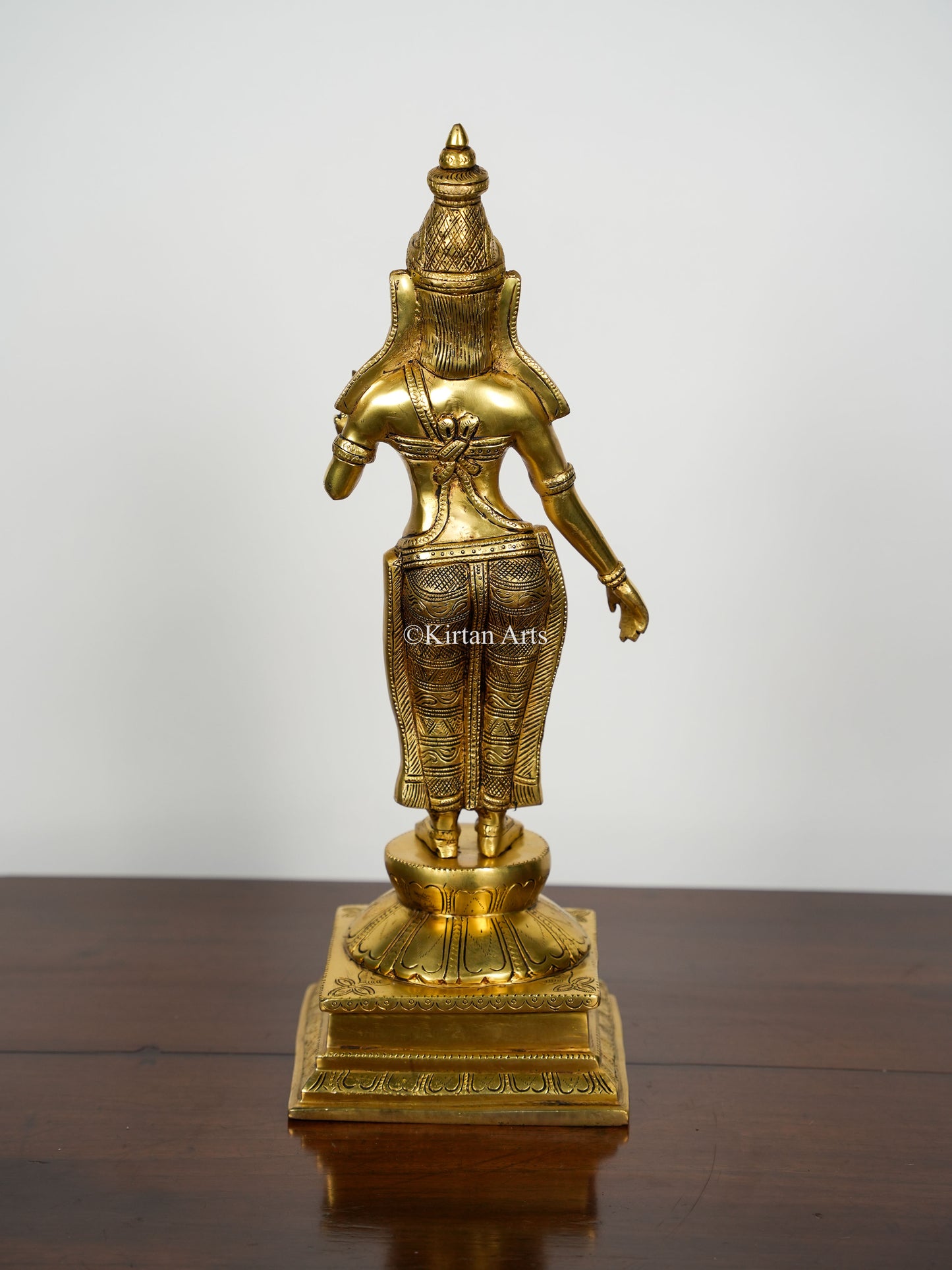 Brass Lord Murugan with Valli and Deviyani | Set of 3 | 23"