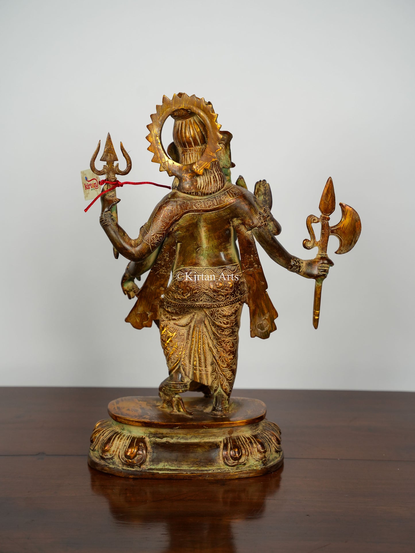 Brass Lord Ganesha | Brown Antique Finish | 19"