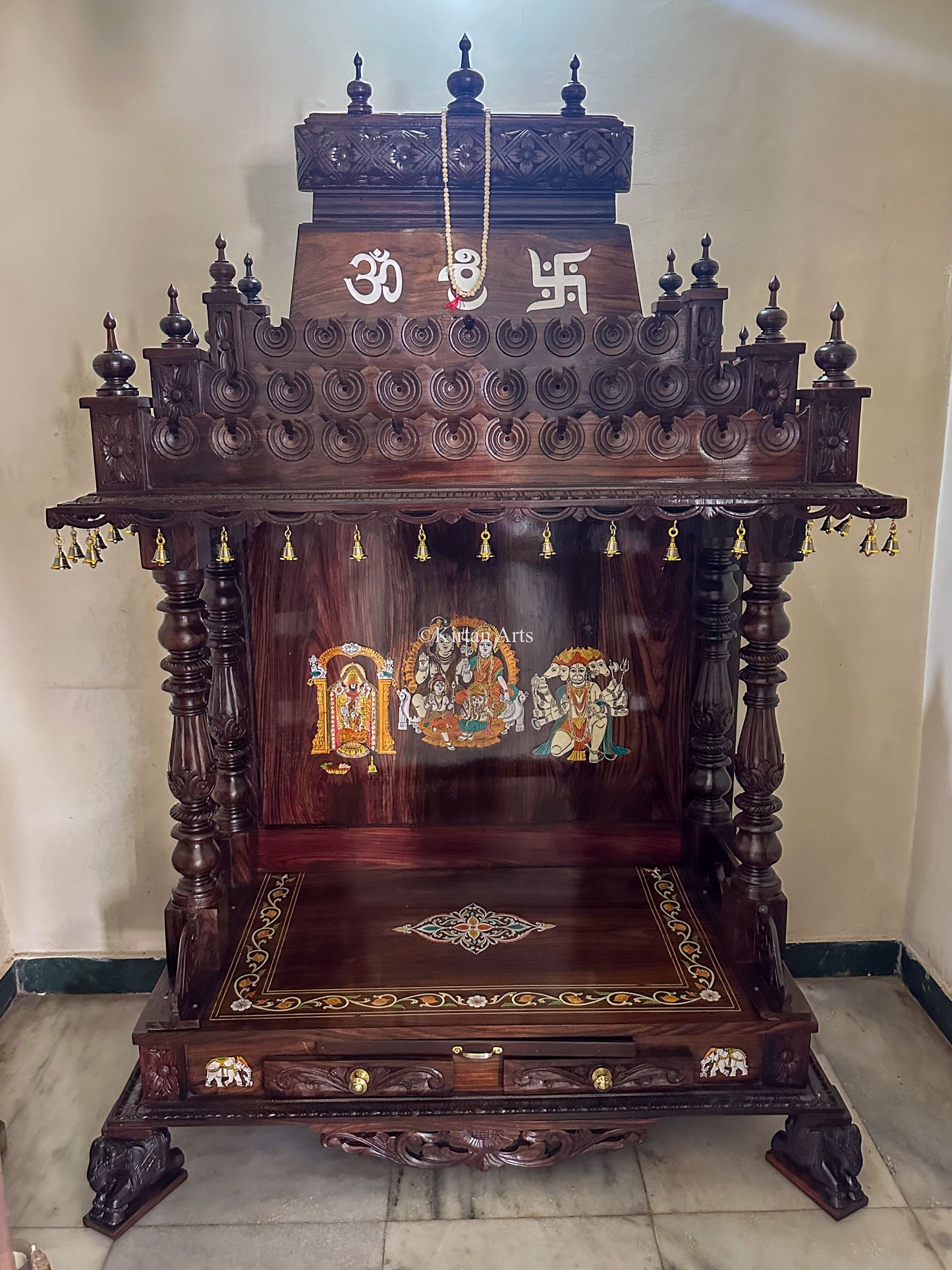 Rosewood Mandir 4x2 ft