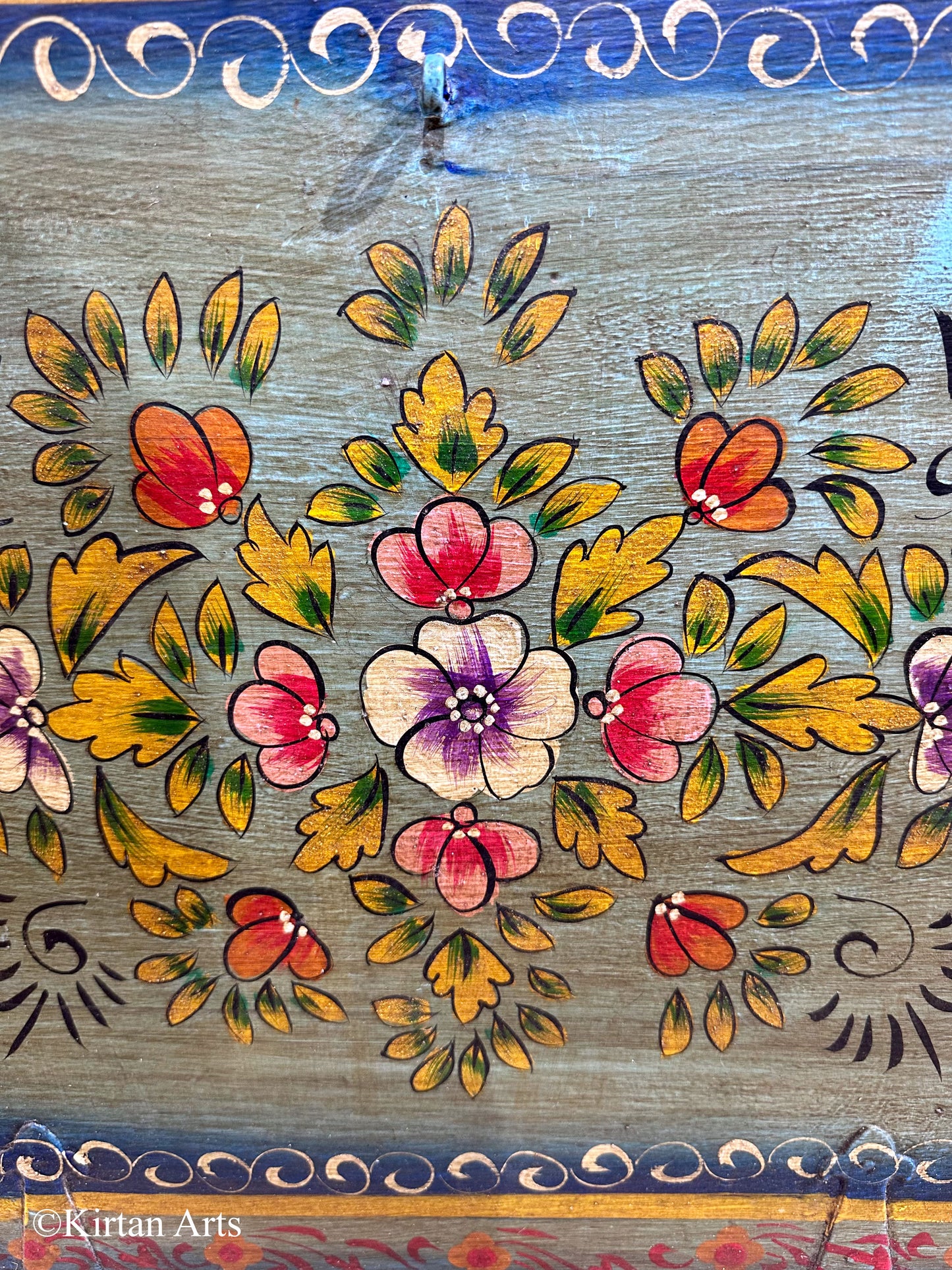 Handpainted Wooden Chest