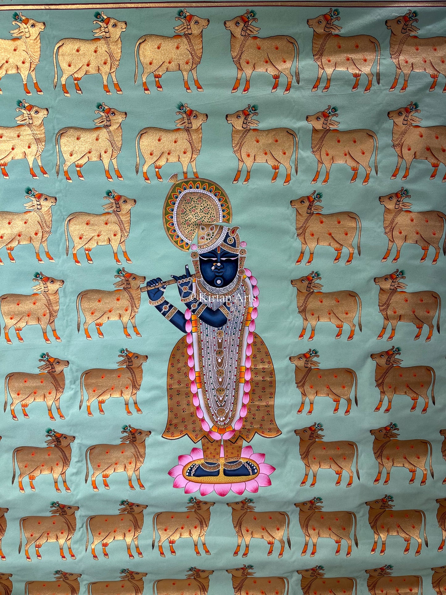 Shrinathji Pichwai Painting | 4x4 ft