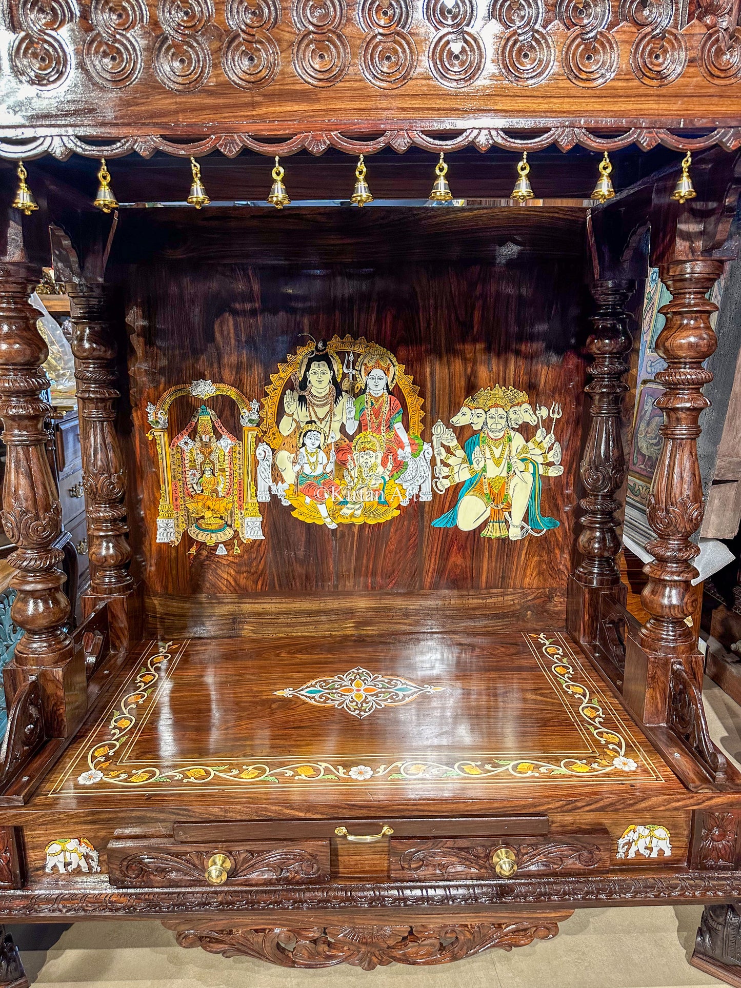 Rosewood Mandir 4x2 ft