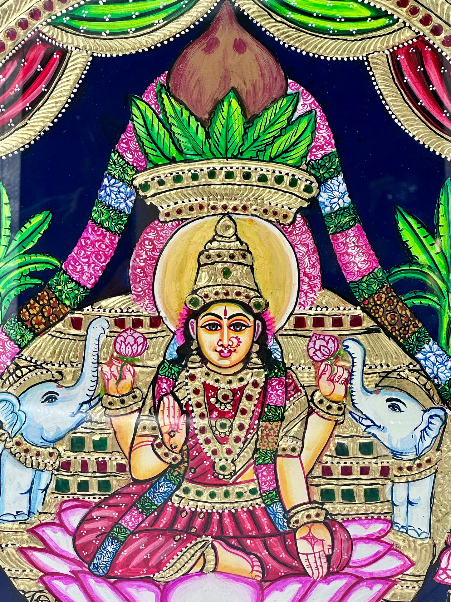 VaraLakshmi Tanjore Painting 15x18