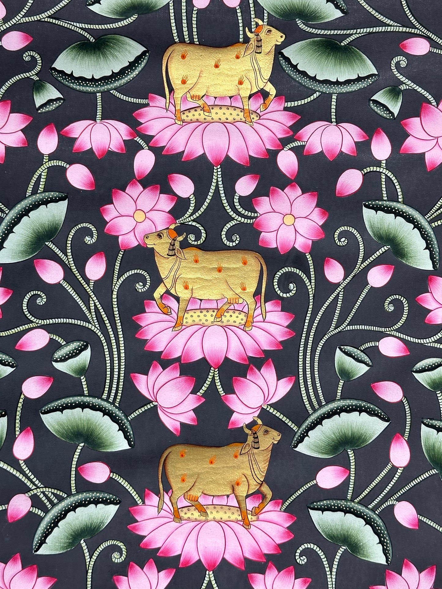 Cow Pichwai Gold 18”x24”