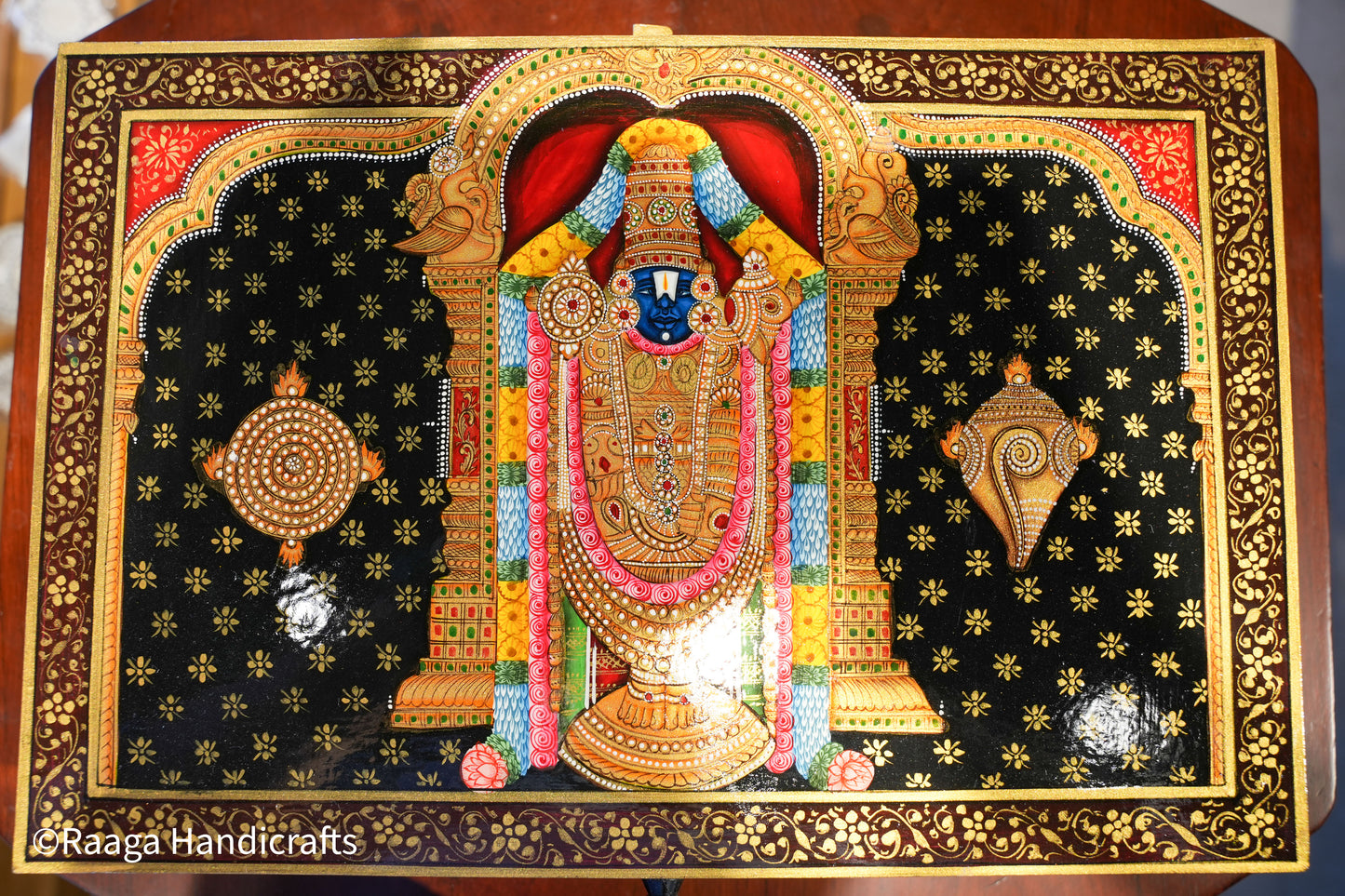 Handpainted Balaji Box 15x10