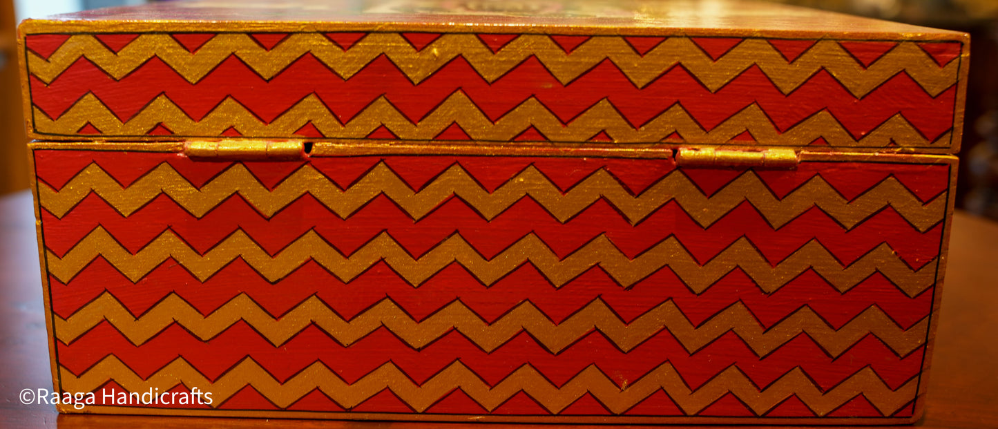 Handpainted Shrinathji Box 10"10"x4"