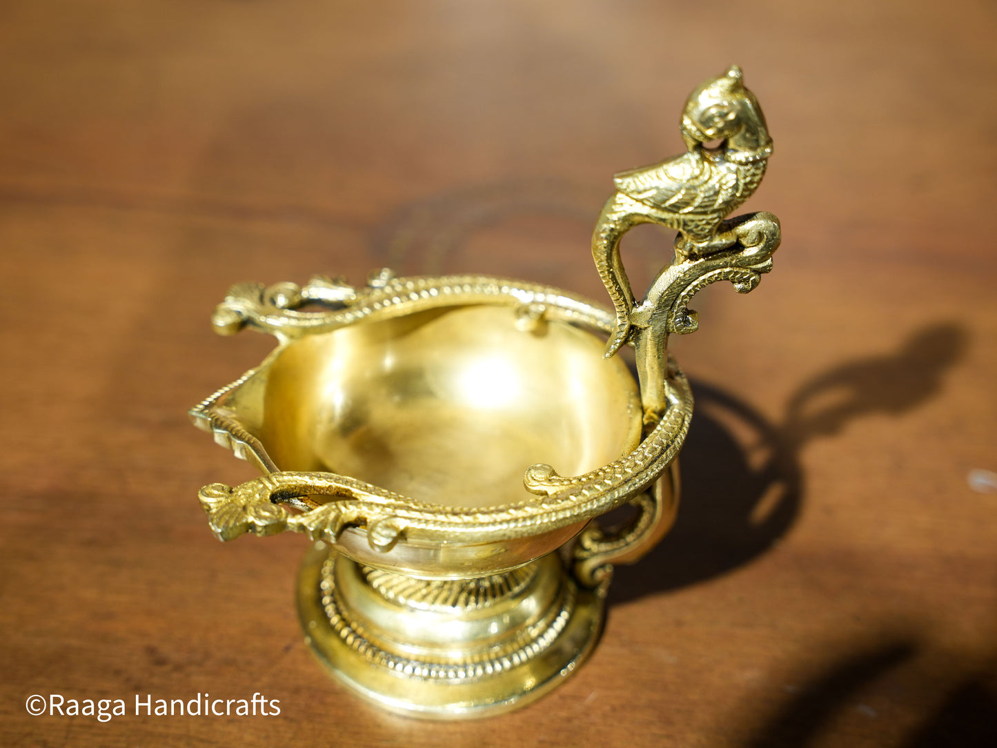 Brass Peacock Diya