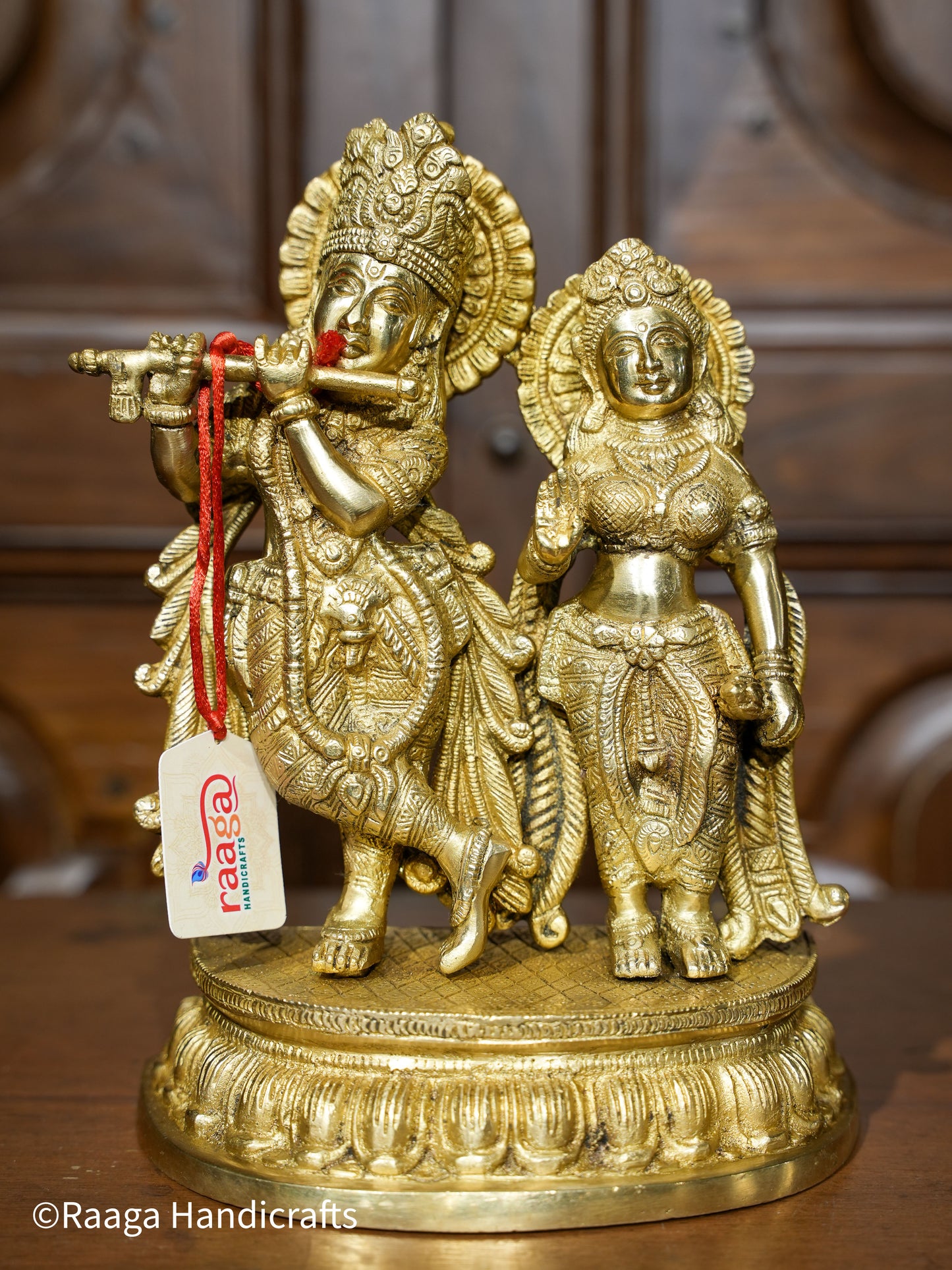 Brass RadhaKrishna 10"