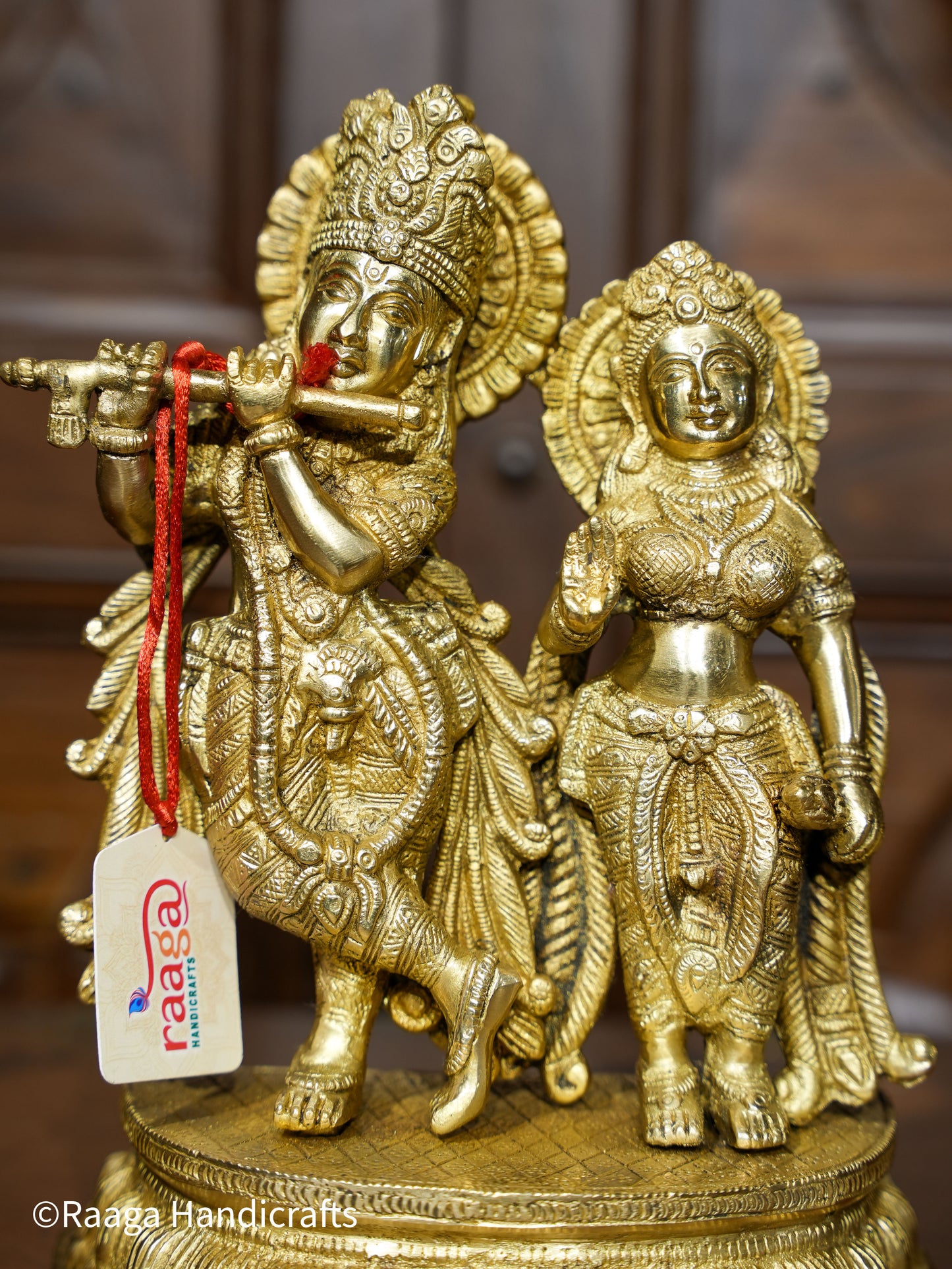 Brass RadhaKrishna 10"