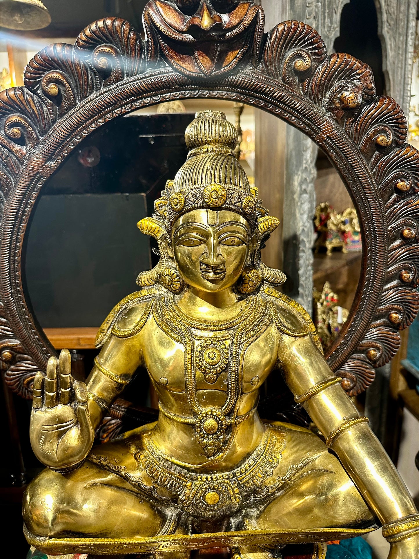 Ayyappa Swamy Brass Statue