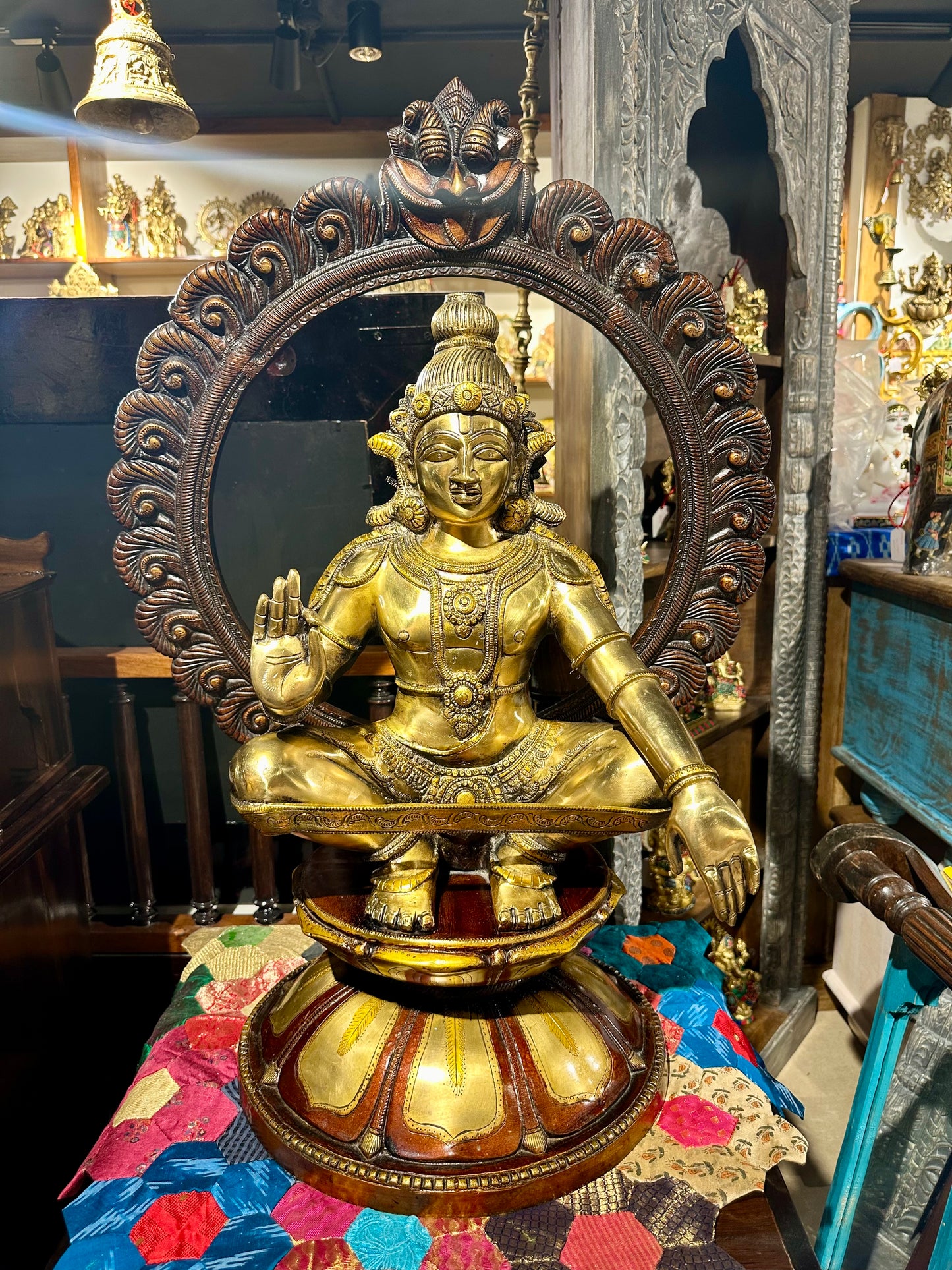 Ayyappa Swamy Brass Statue